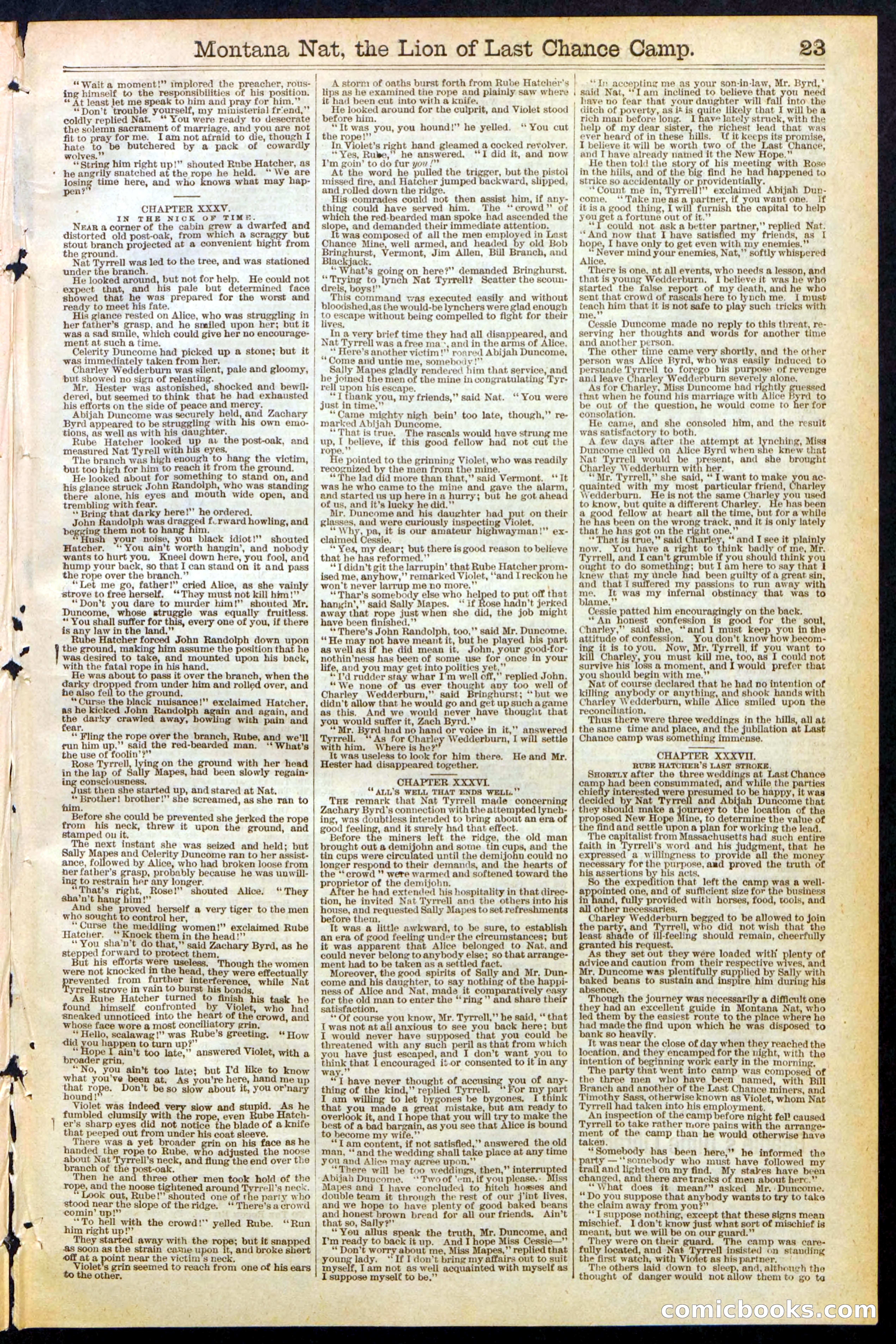 Montana Nat, The Lion of Last Chance Camp — page 23 of 24