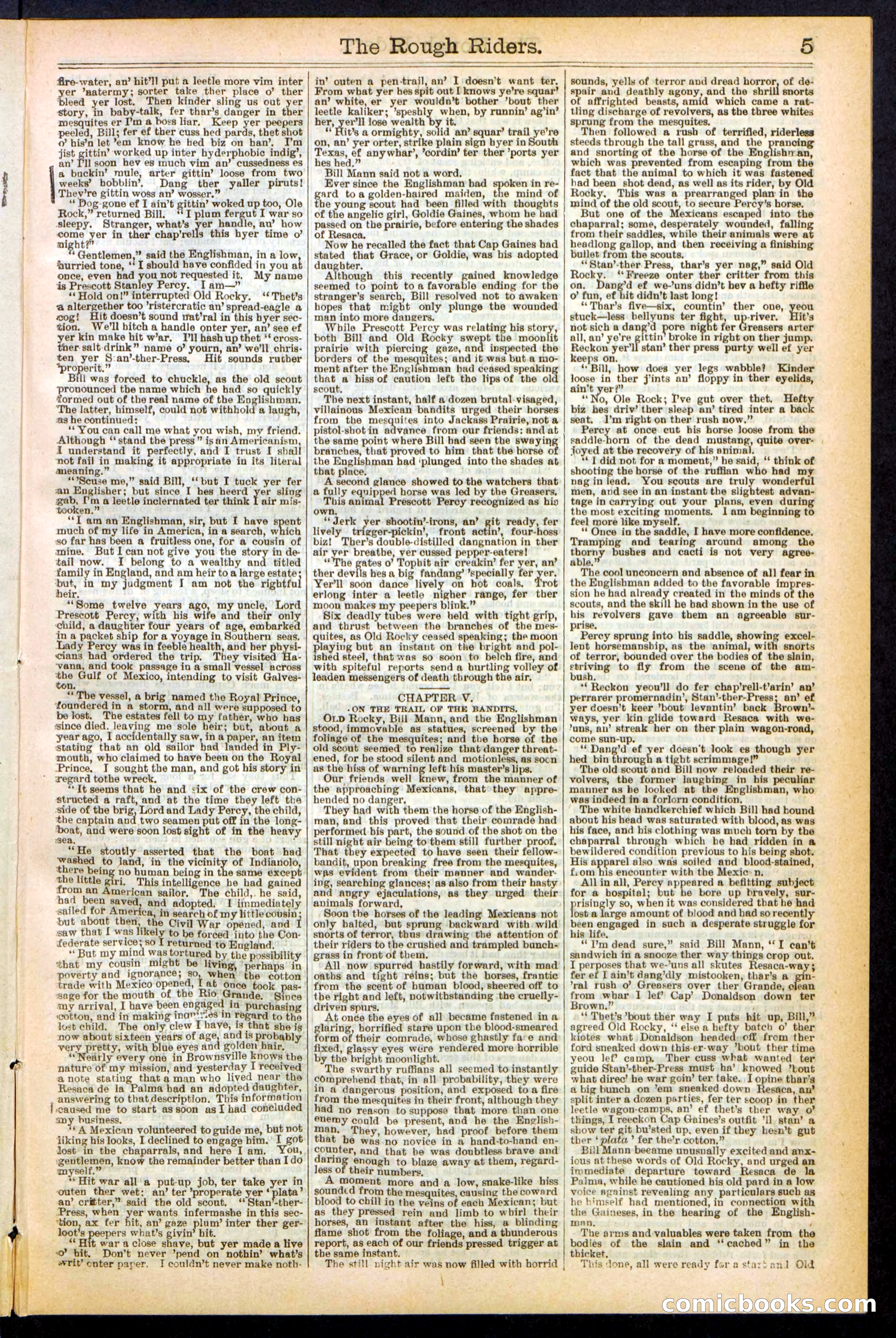 The Rough Riders; or, Sharp Eye, the Seminole Scourge — page 5 of 32