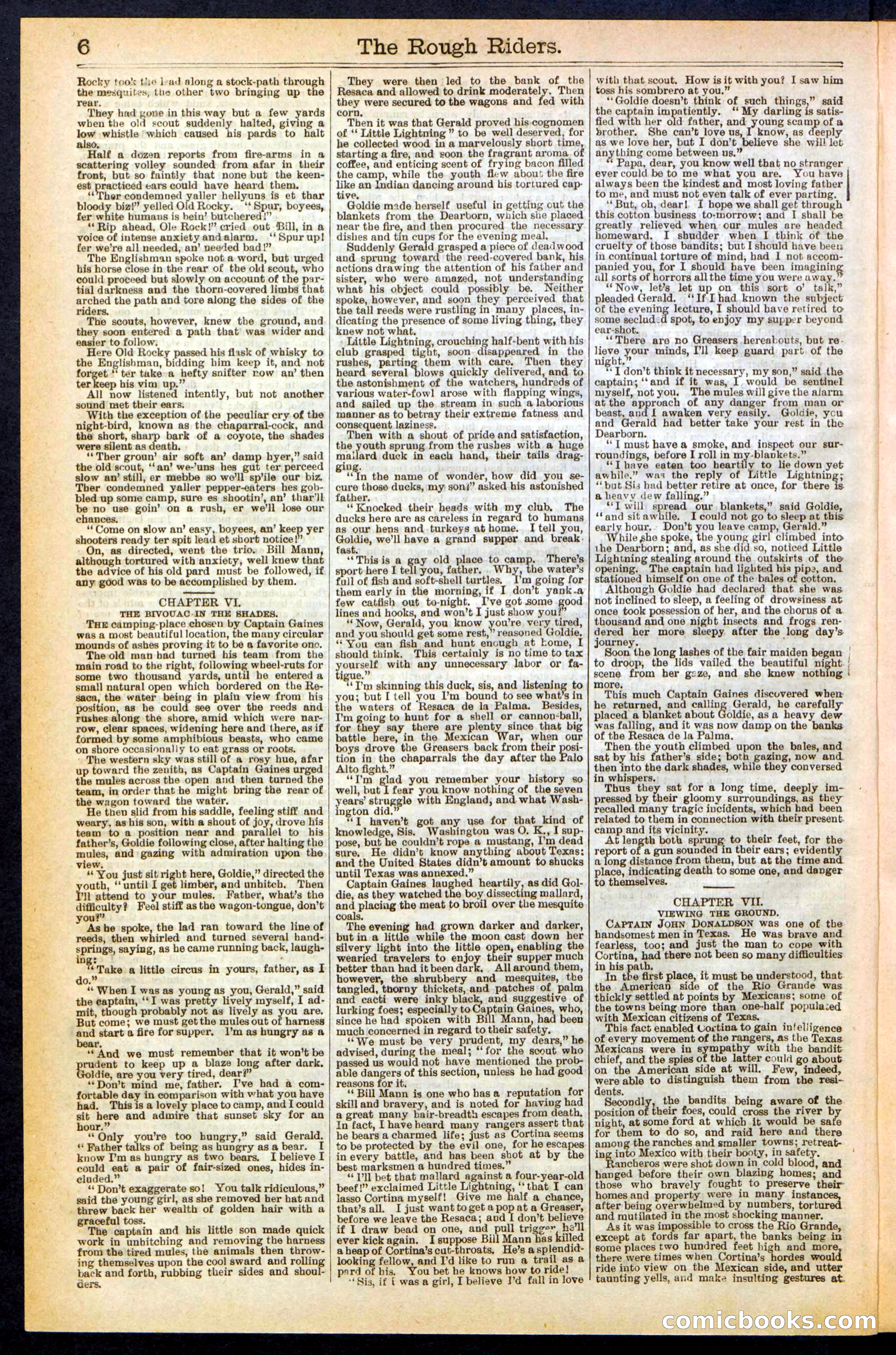 The Rough Riders; or, Sharp Eye, the Seminole Scourge — page 6 of 32