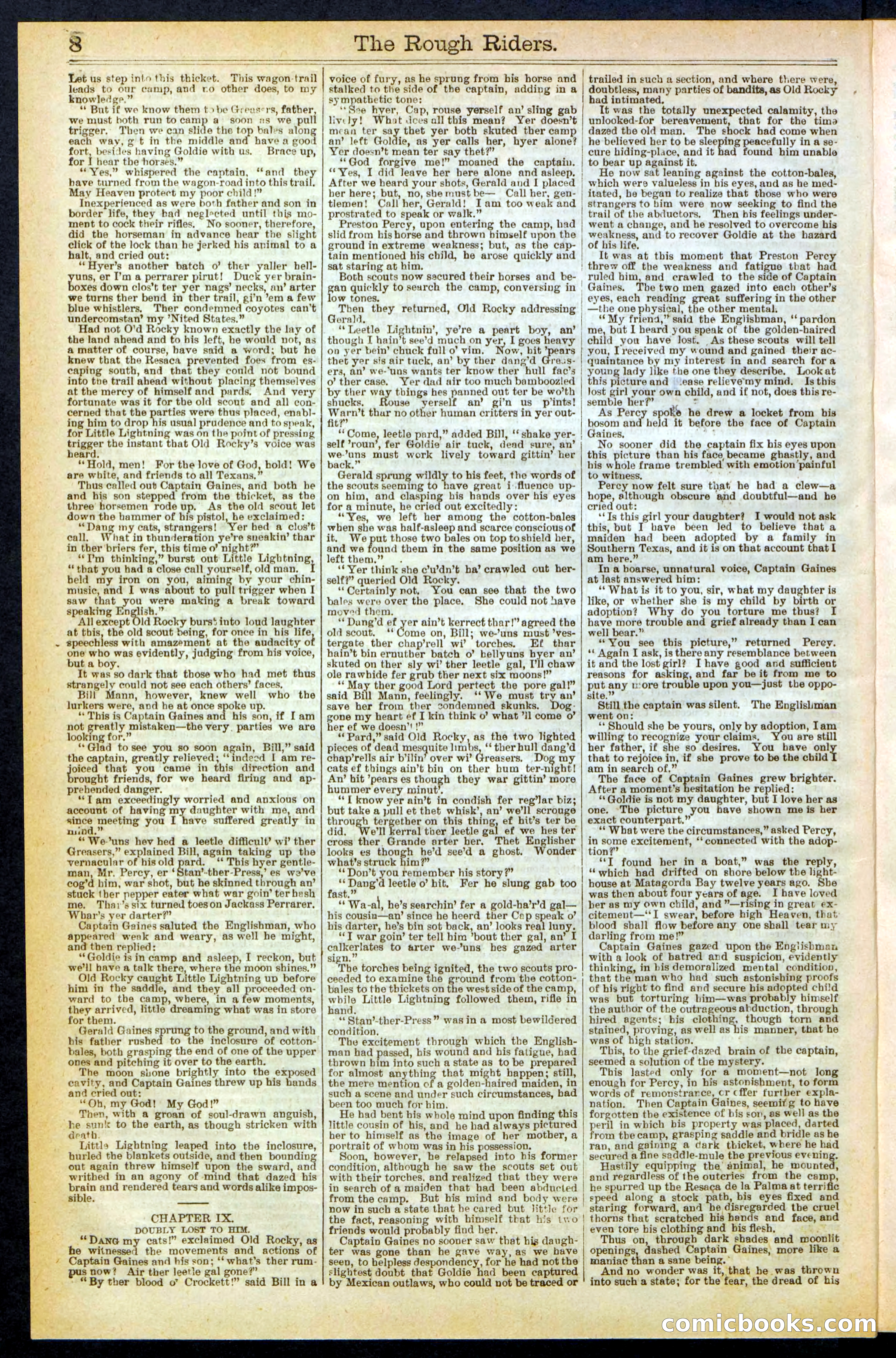 The Rough Riders; or, Sharp Eye, the Seminole Scourge — page 8 of 32
