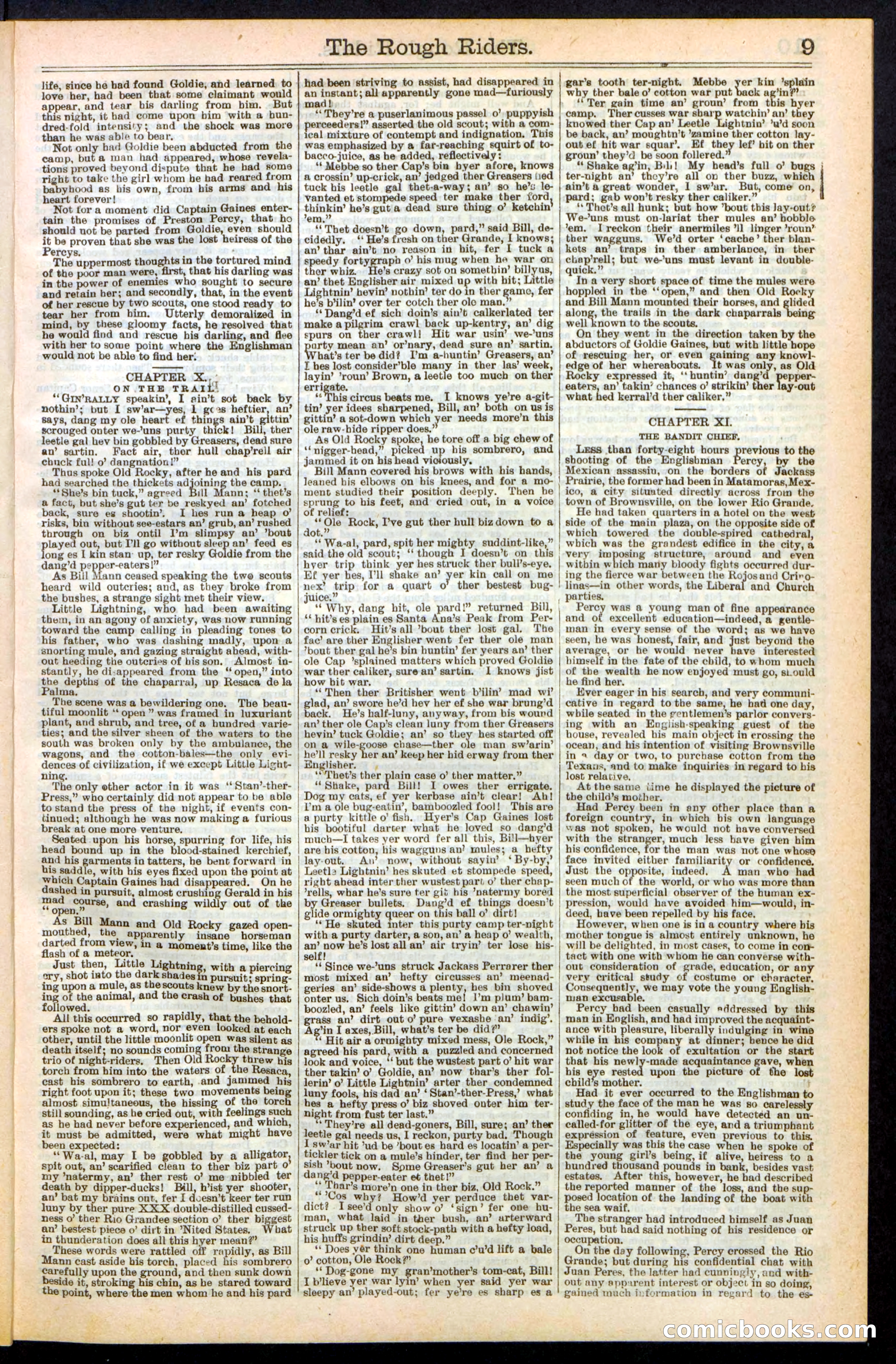 The Rough Riders; or, Sharp Eye, the Seminole Scourge — page 9 of 32