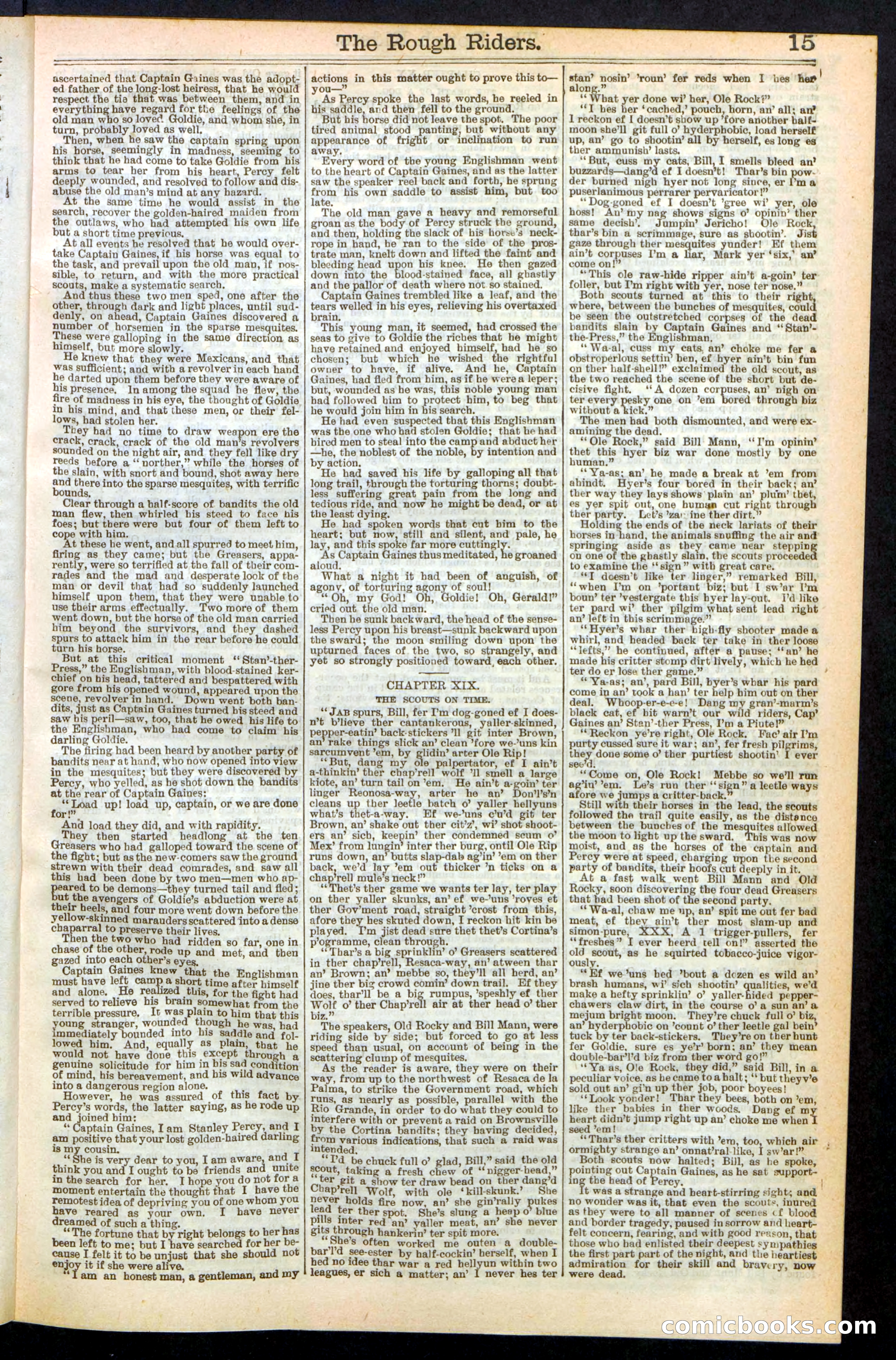 The Rough Riders; or, Sharp Eye, the Seminole Scourge — page 15 of 32