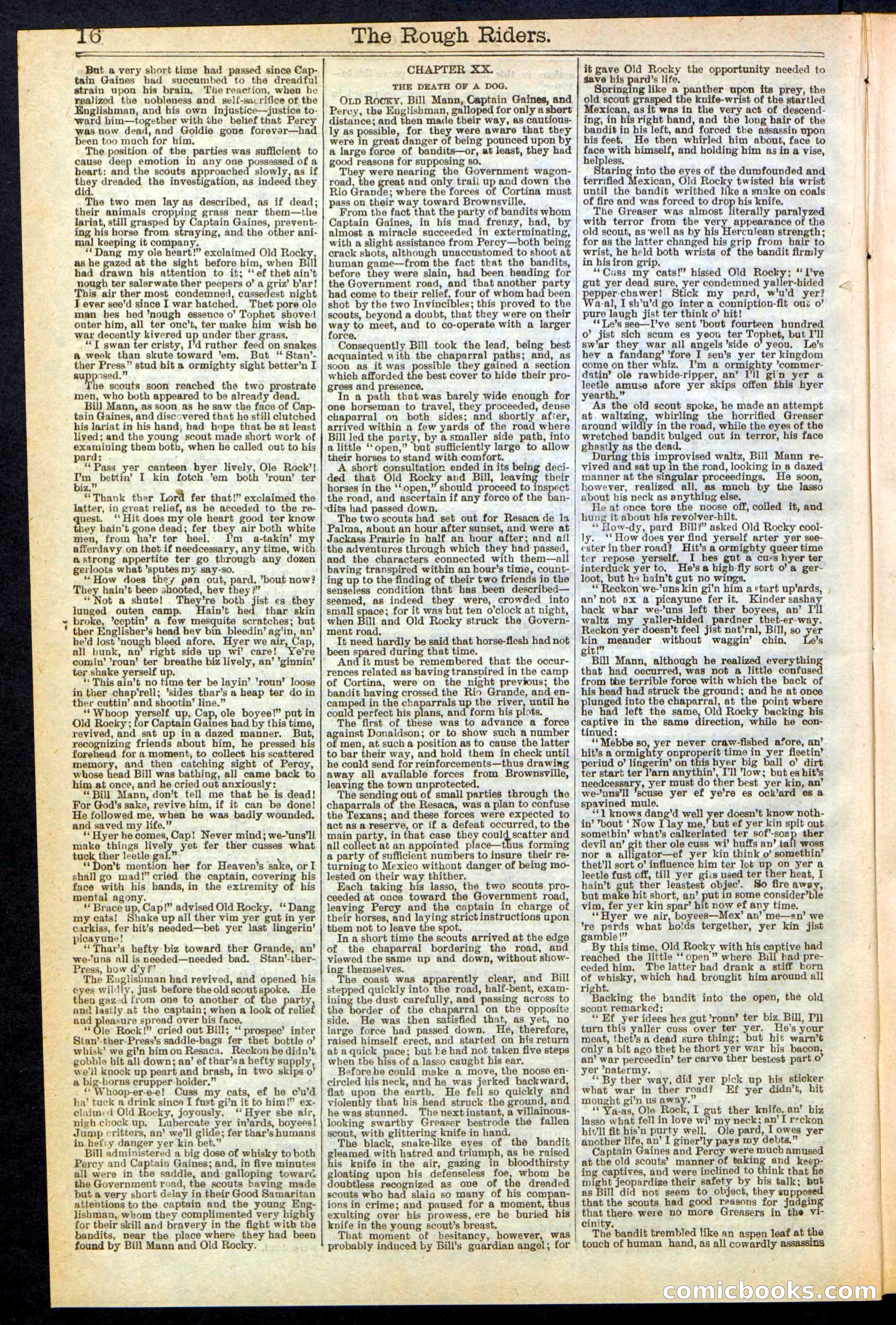 The Rough Riders; or, Sharp Eye, the Seminole Scourge — page 16 of 32