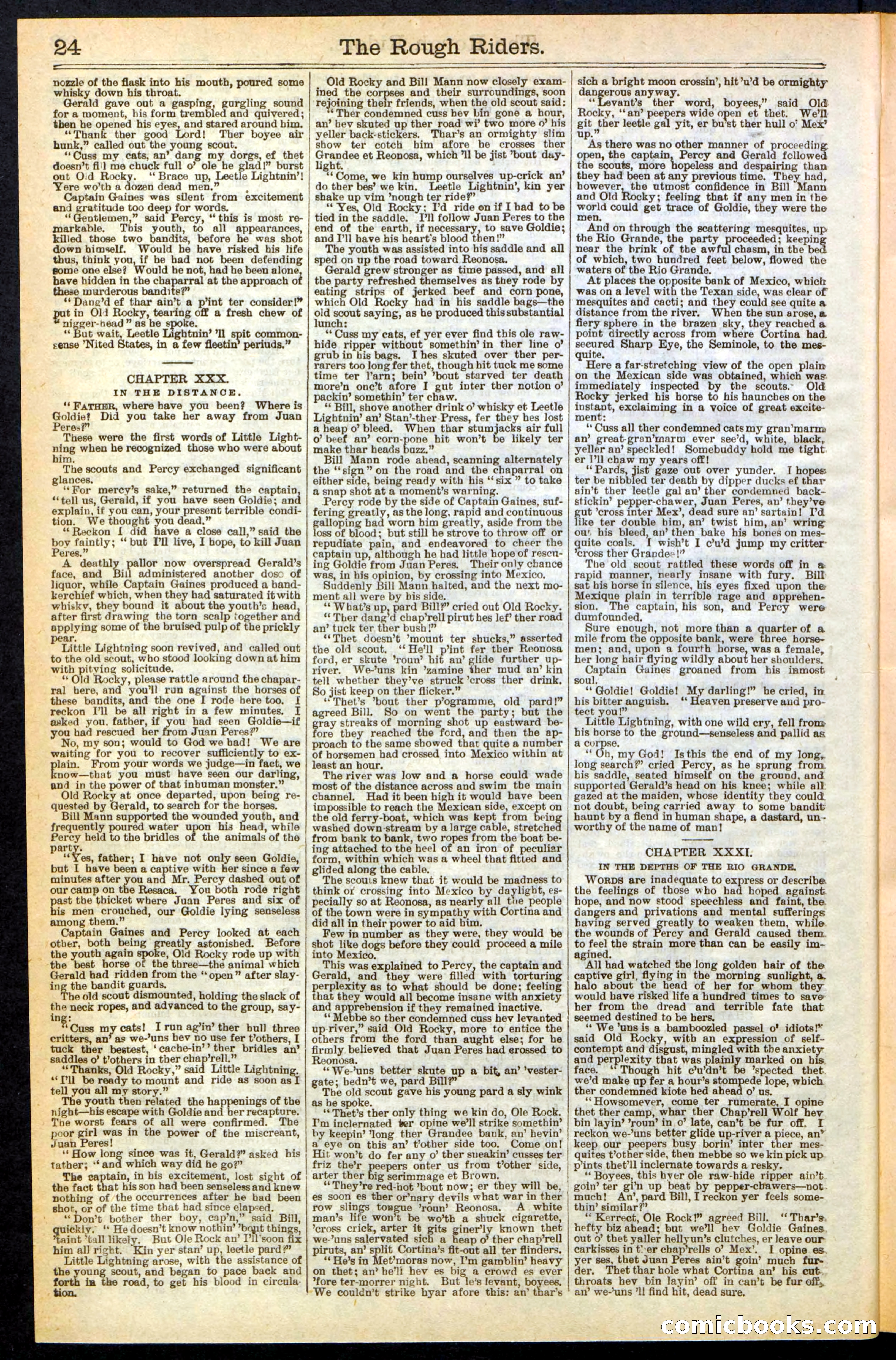 The Rough Riders; or, Sharp Eye, the Seminole Scourge — page 24 of 32