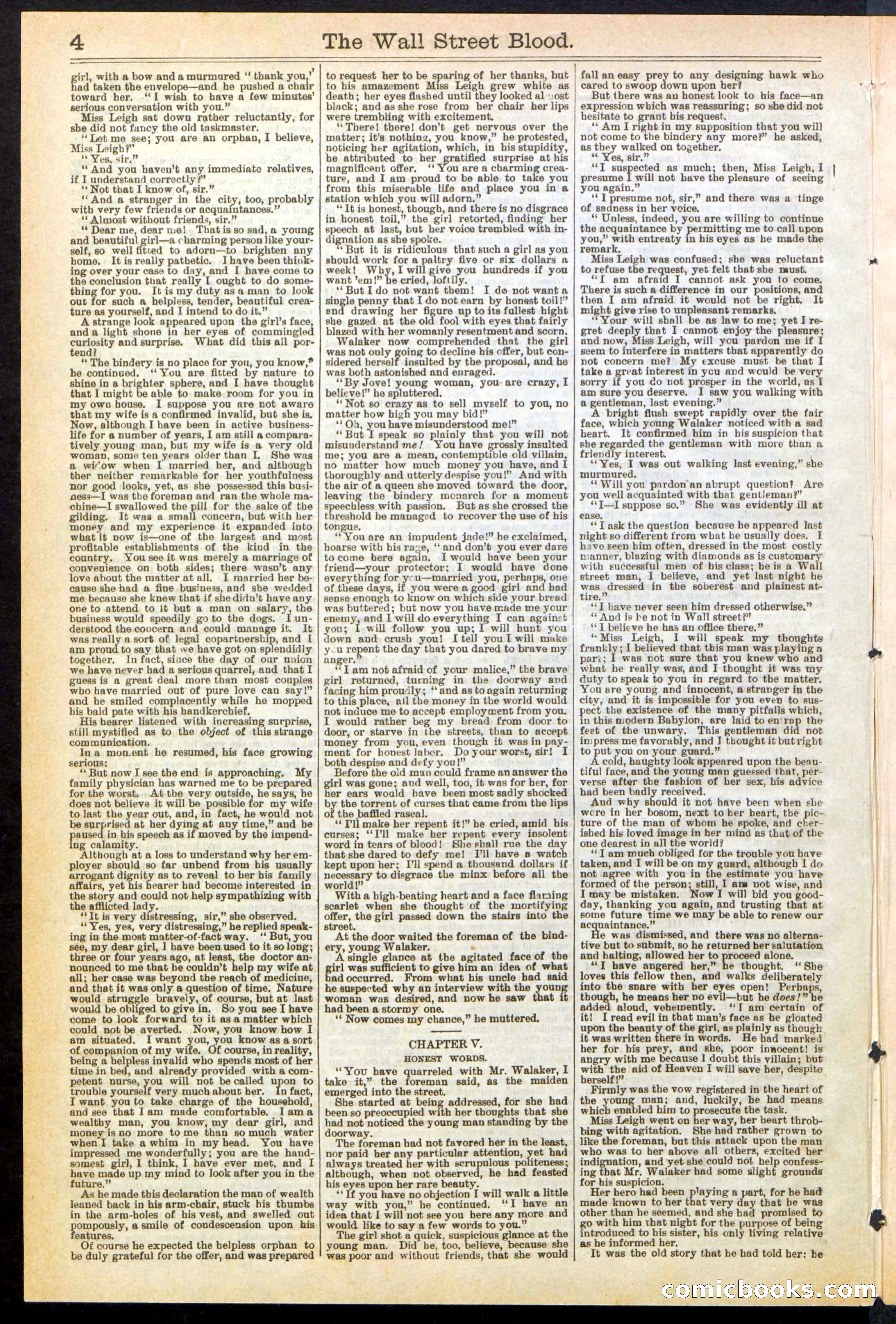 The Wall Street Blood; or, Tick Tick, the Telegraph Girl — page 4 of 24