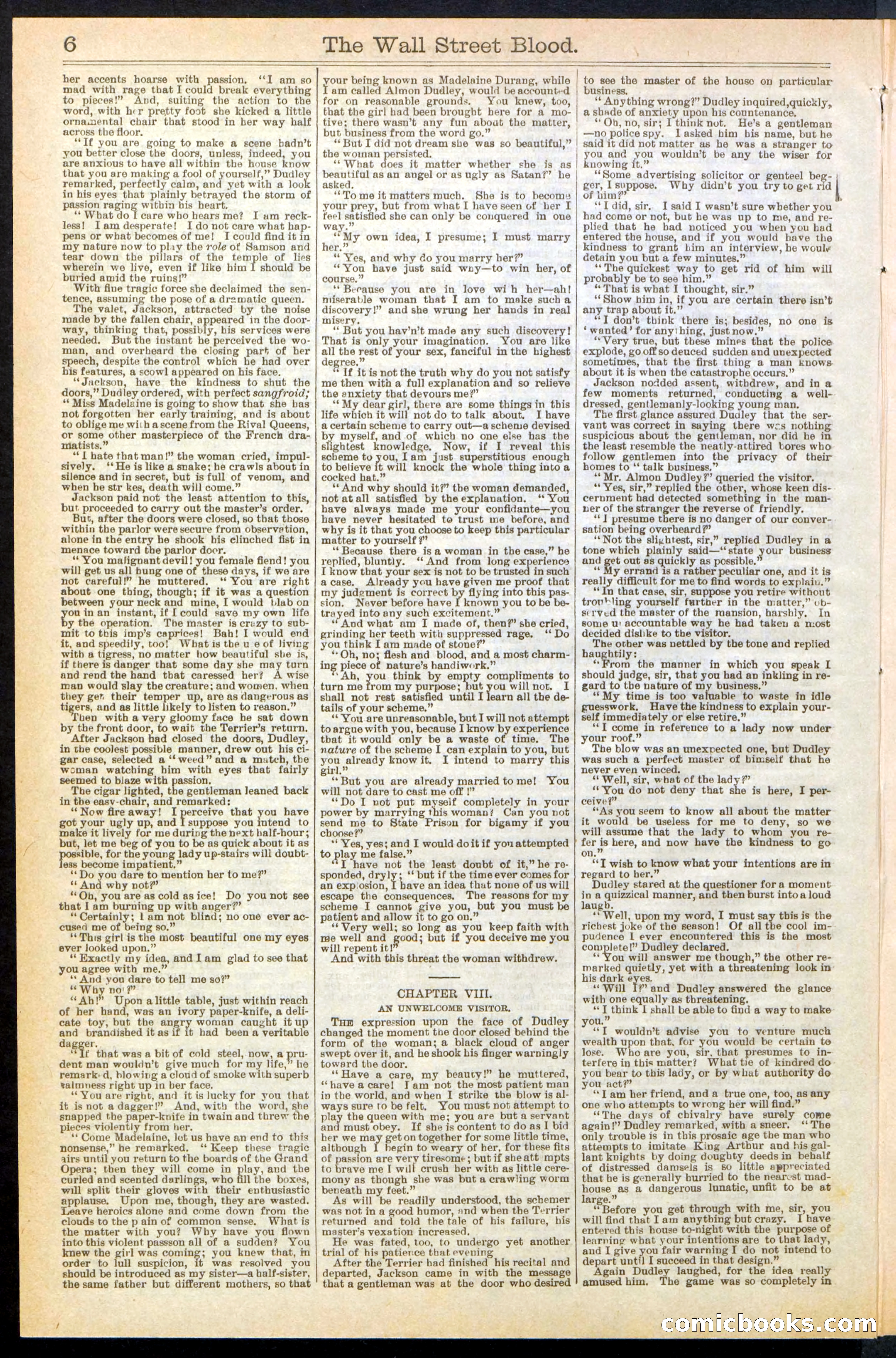 The Wall Street Blood; or, Tick Tick, the Telegraph Girl — page 6 of 24