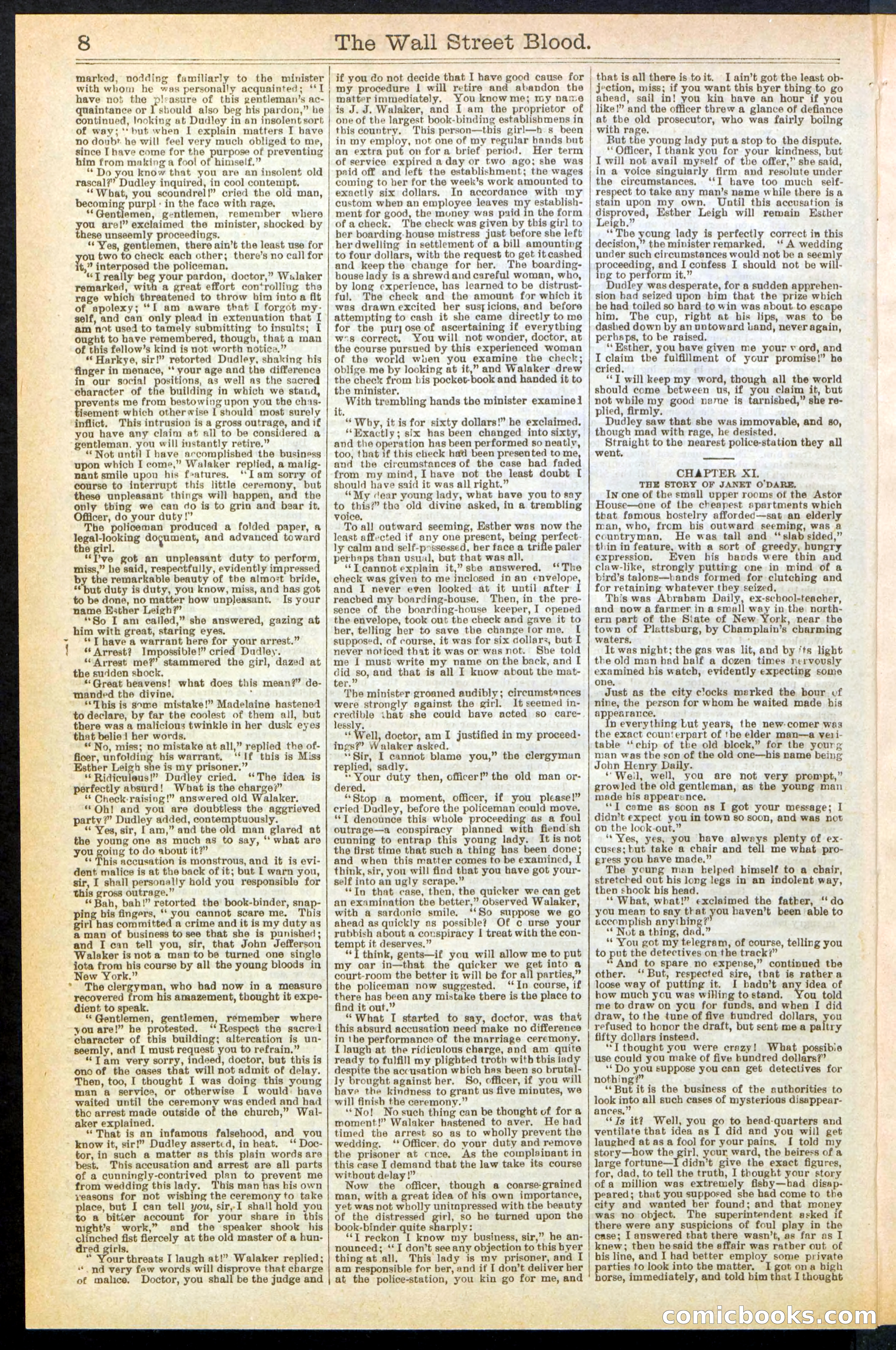 The Wall Street Blood; or, Tick Tick, the Telegraph Girl — page 8 of 24