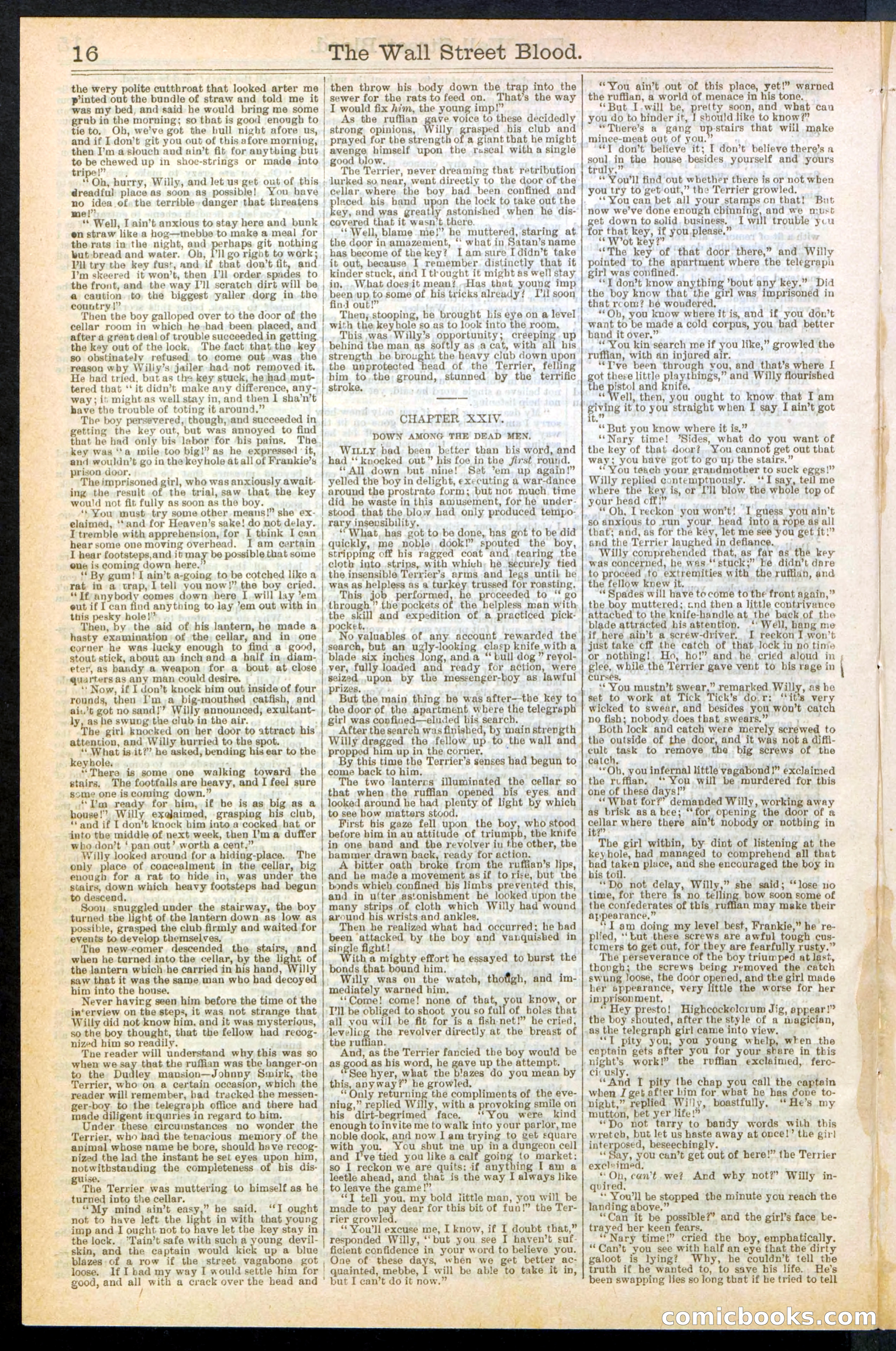 The Wall Street Blood; or, Tick Tick, the Telegraph Girl — page 16 of 24