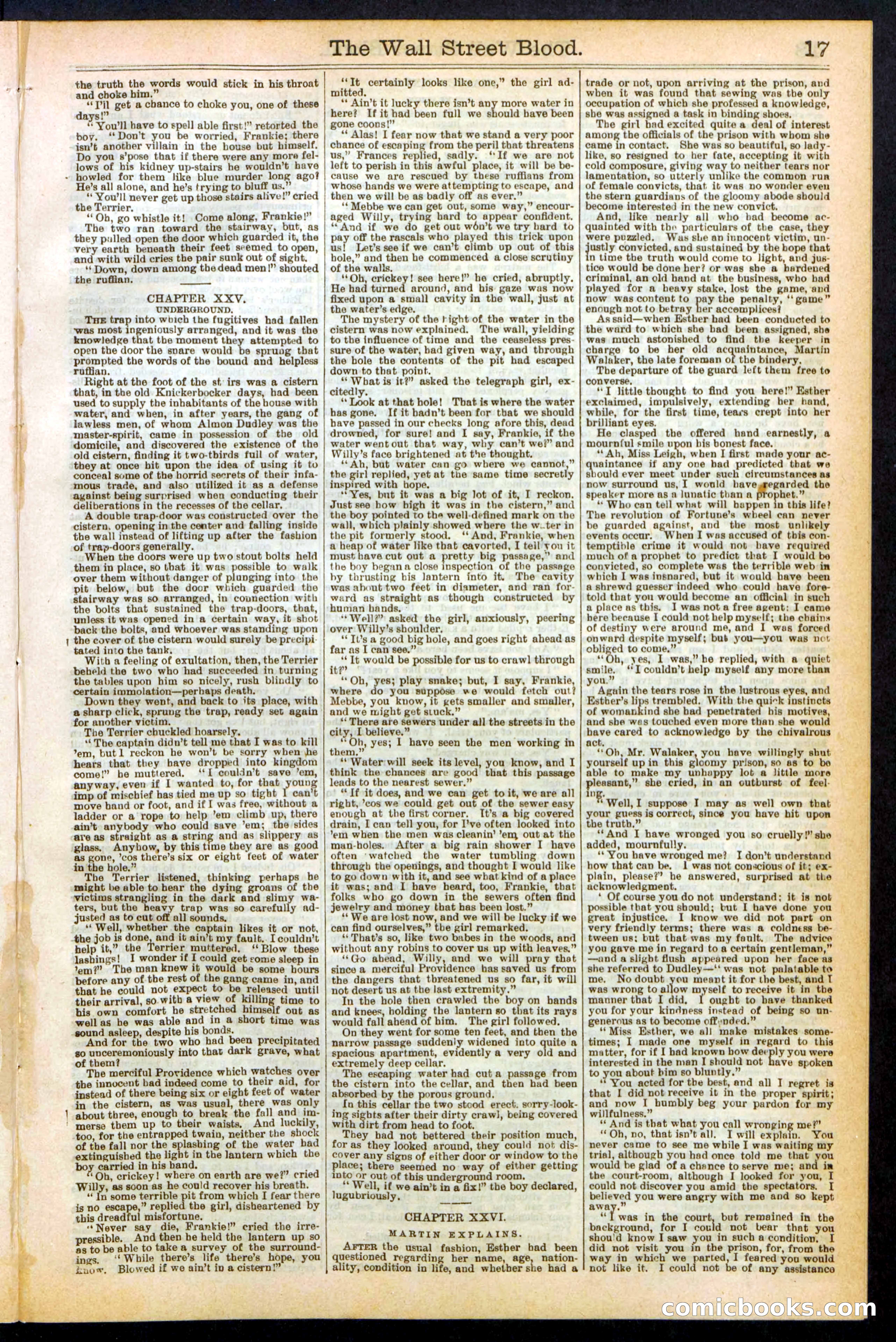 The Wall Street Blood; or, Tick Tick, the Telegraph Girl — page 17 of 24