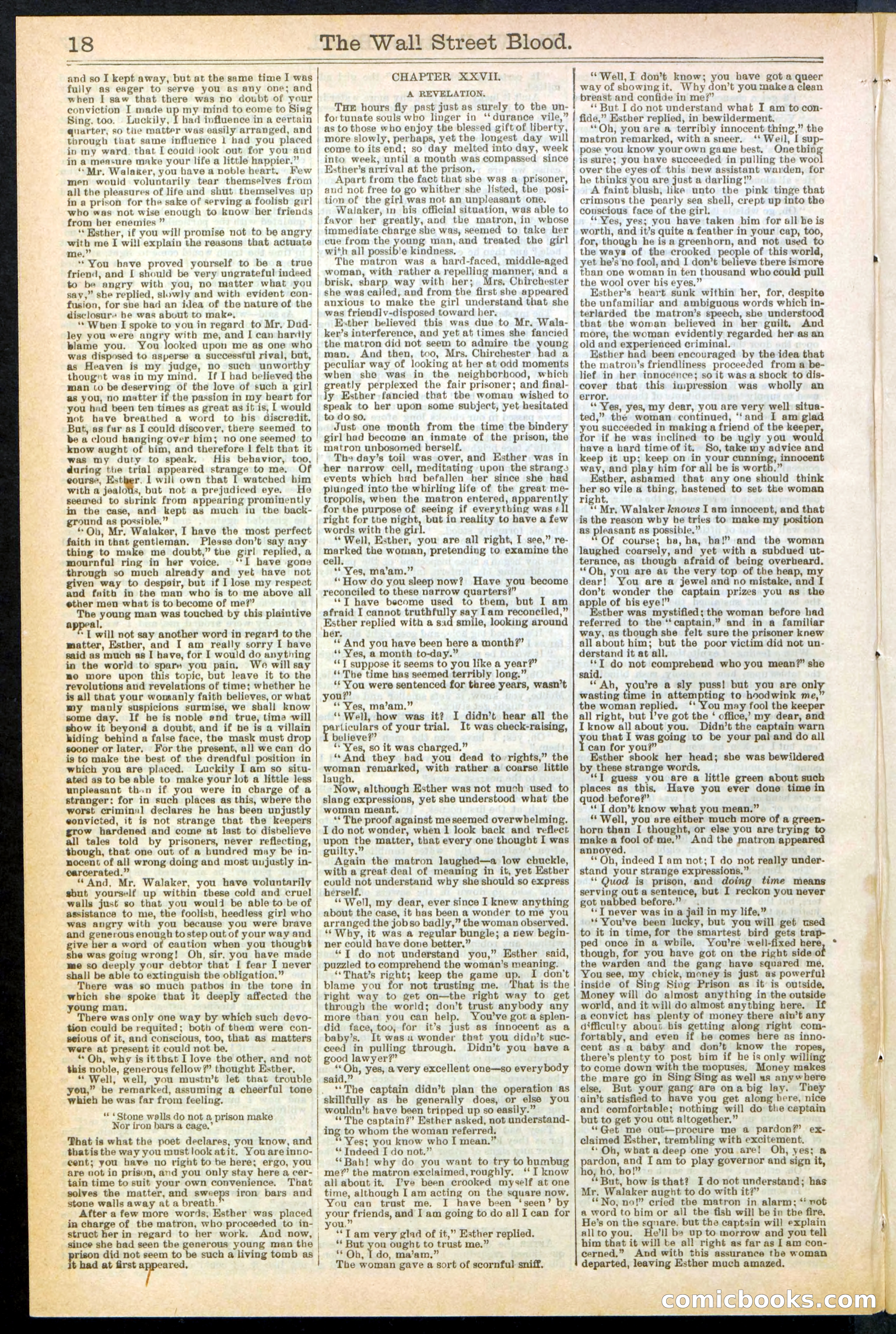 The Wall Street Blood; or, Tick Tick, the Telegraph Girl — page 18 of 24
