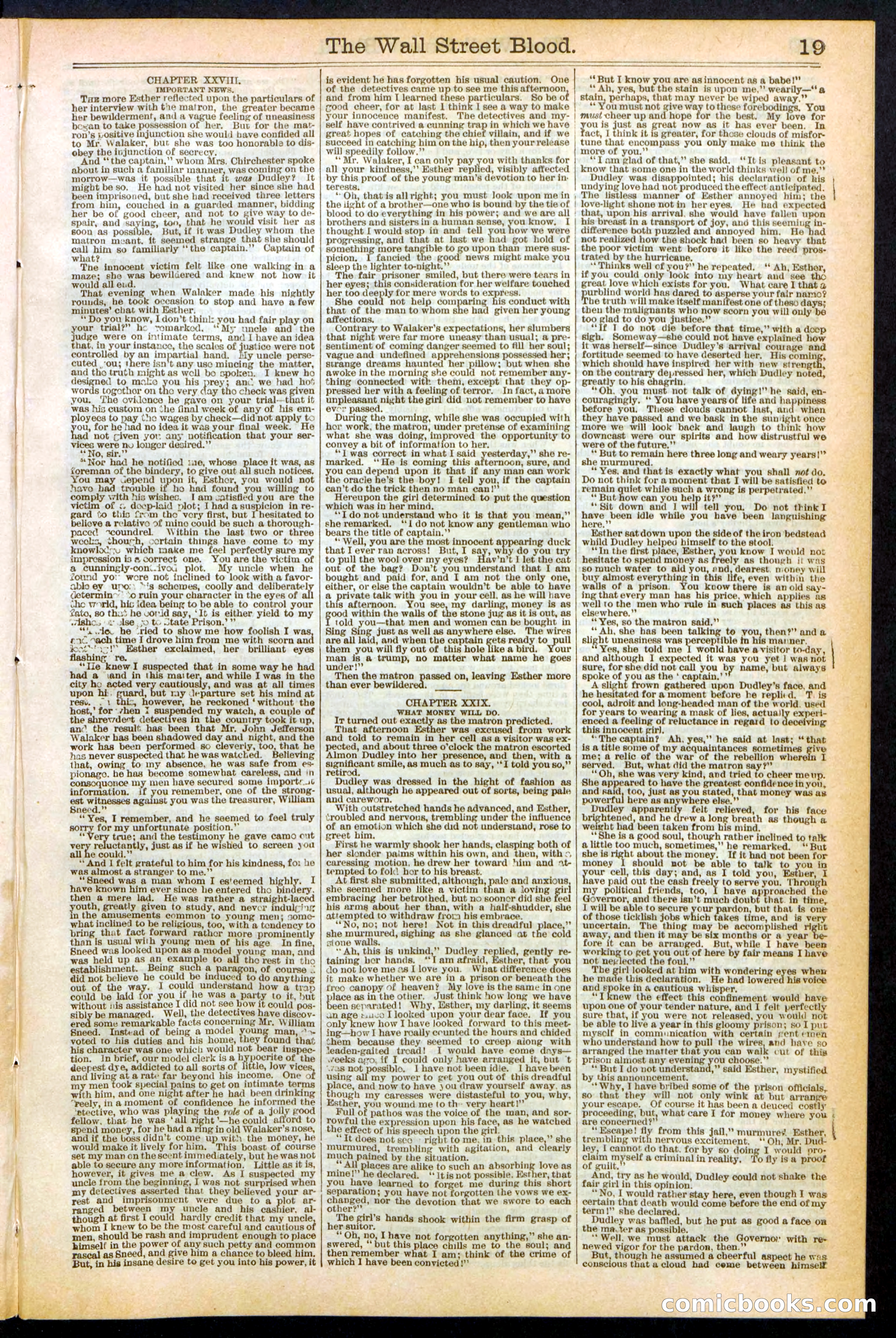 The Wall Street Blood; or, Tick Tick, the Telegraph Girl — page 19 of 24