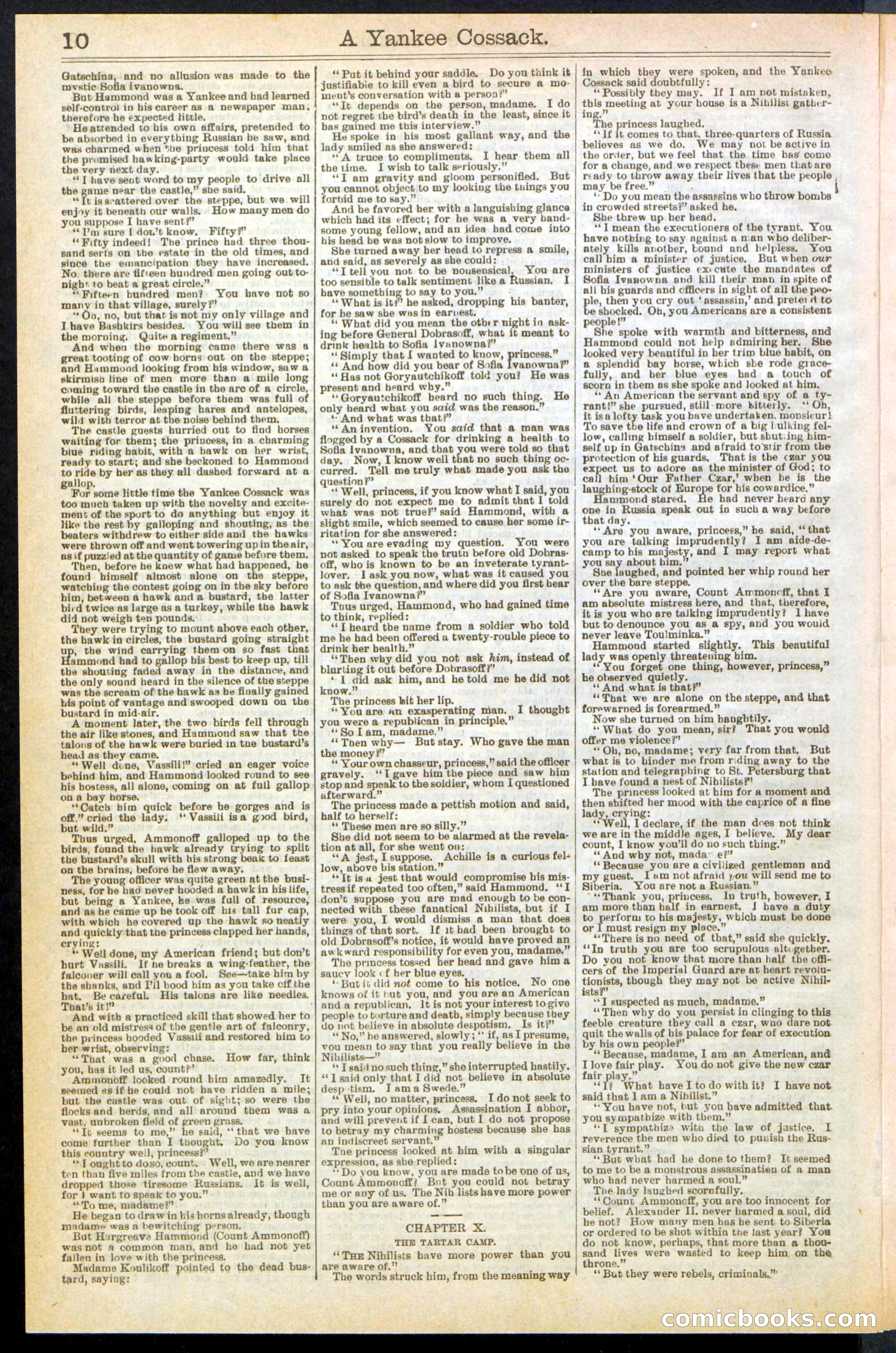 A Yankee Cossack: or, The Queen of the Nihilists — page 10 of 24