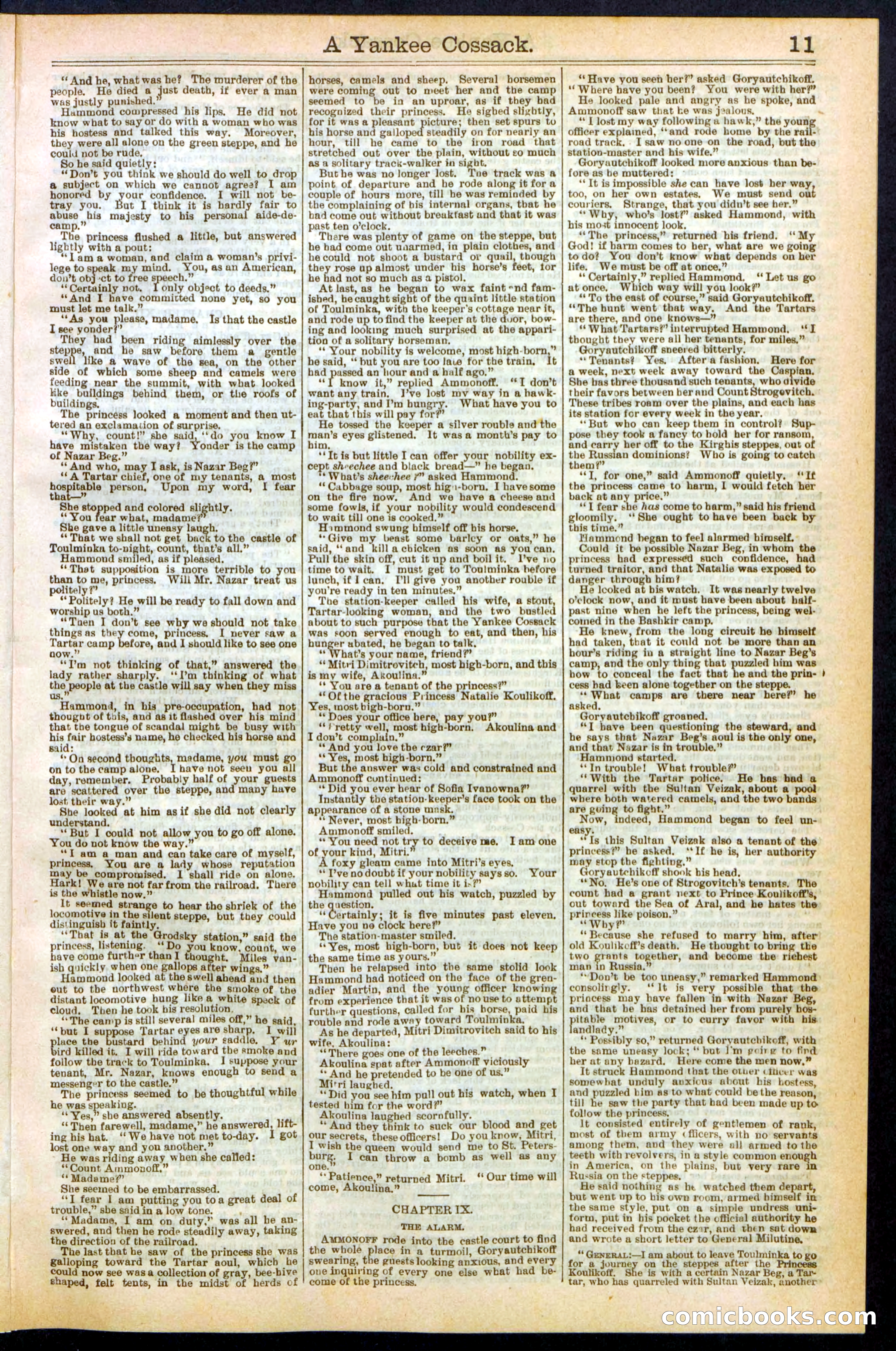 A Yankee Cossack: or, The Queen of the Nihilists — page 11 of 24