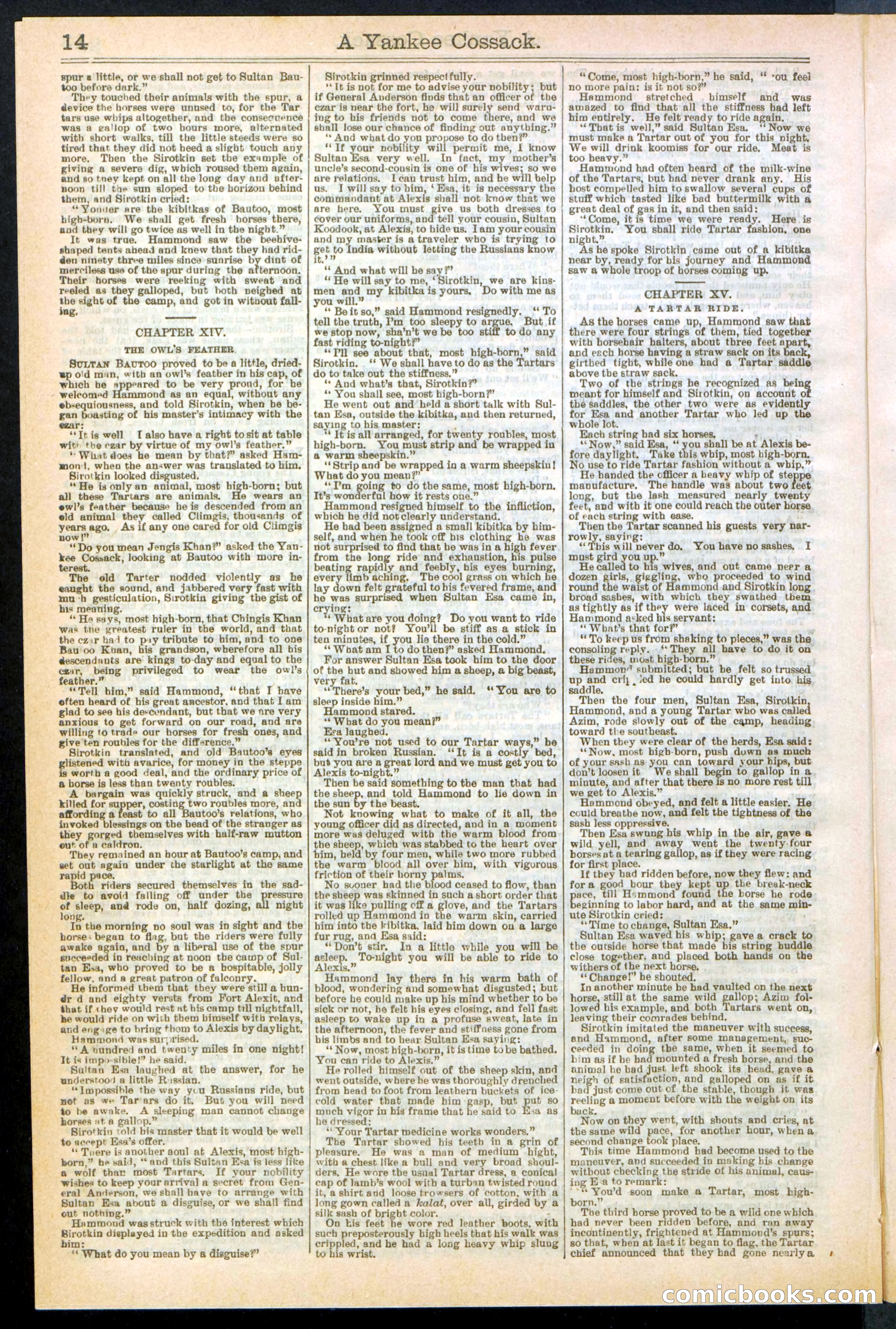 A Yankee Cossack: or, The Queen of the Nihilists — page 14 of 24
