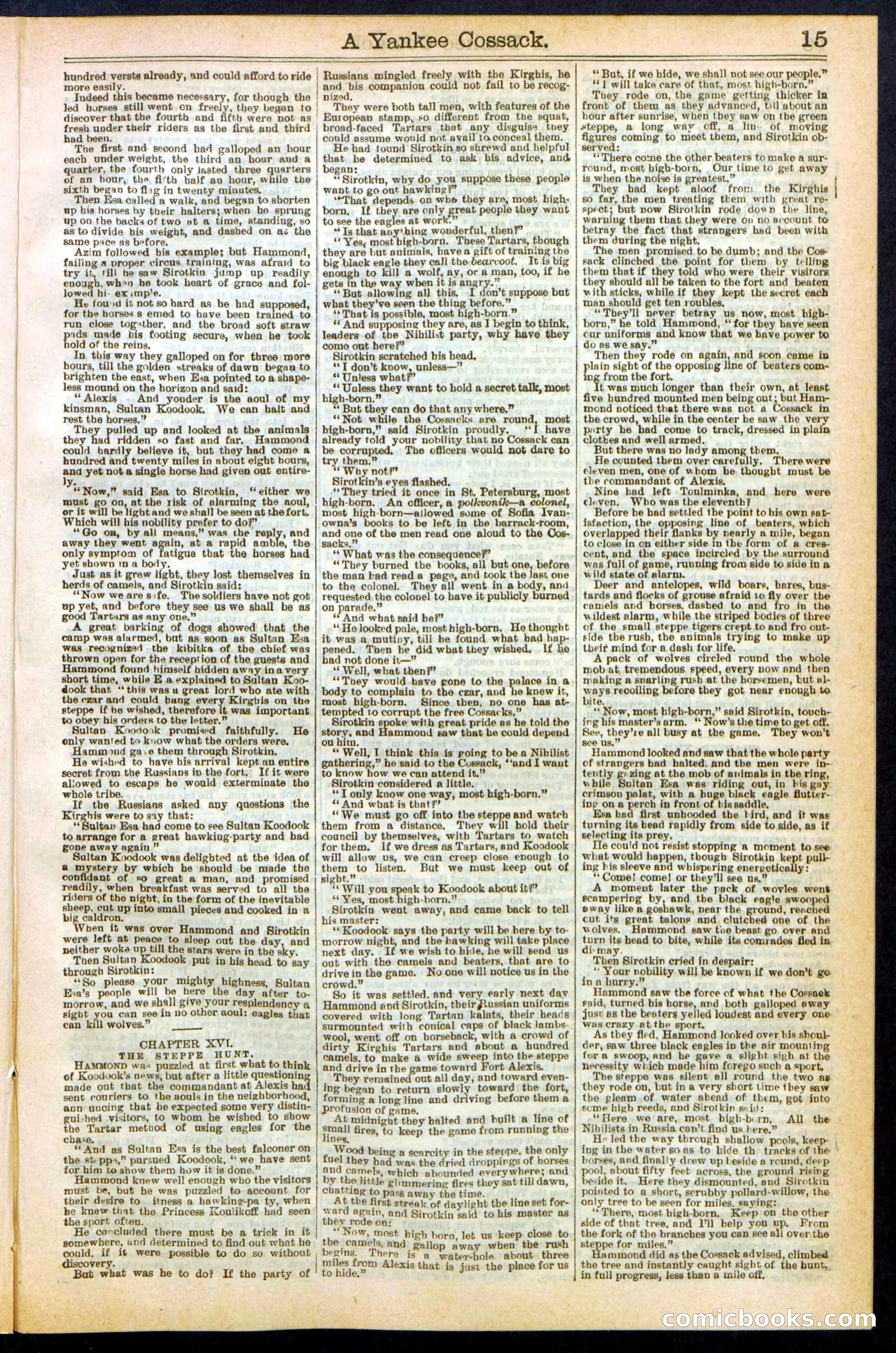 A Yankee Cossack: or, The Queen of the Nihilists — page 15 of 24