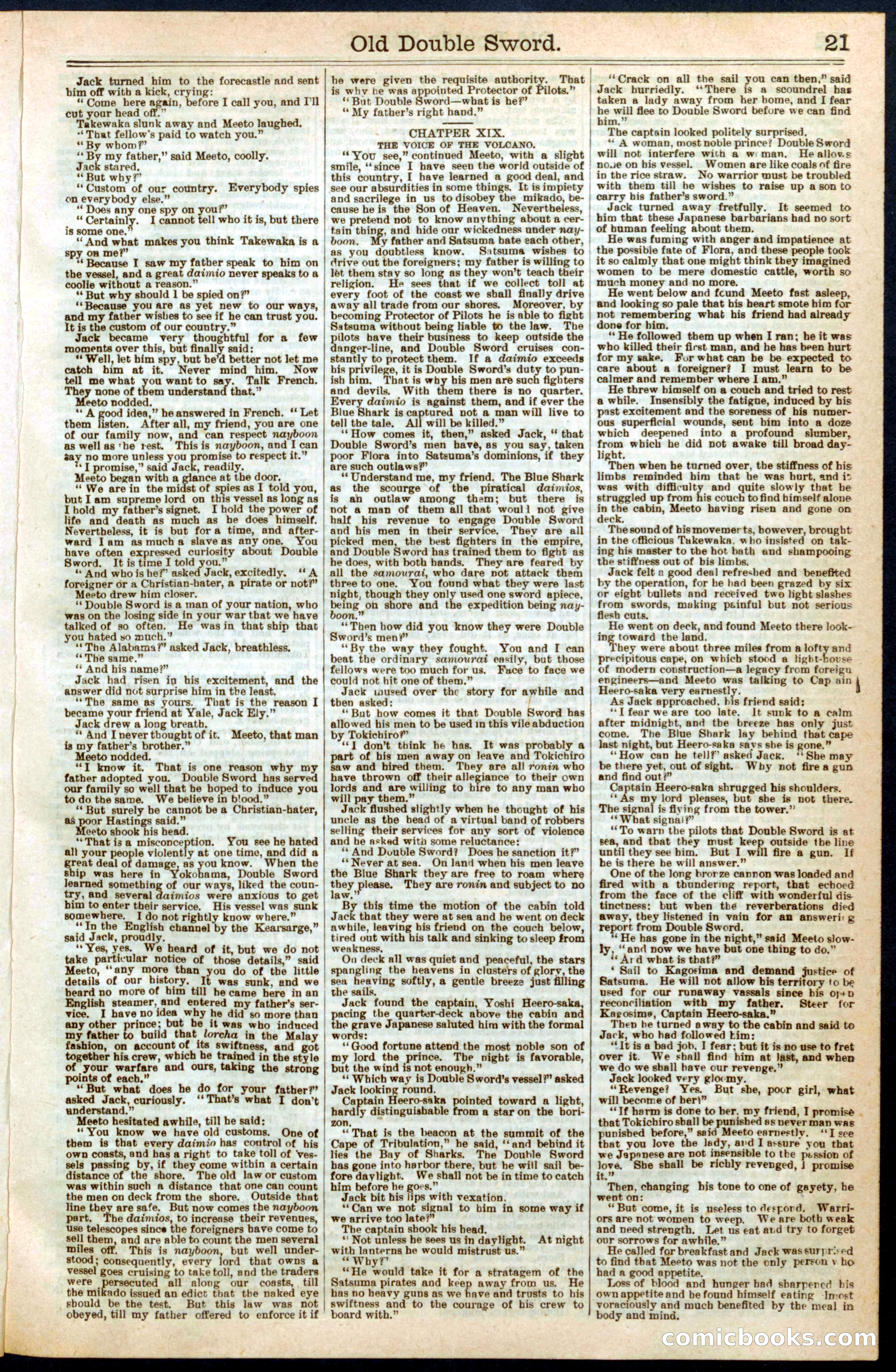 Beadle's New York Dime Library No. 265 — page 21 of 32