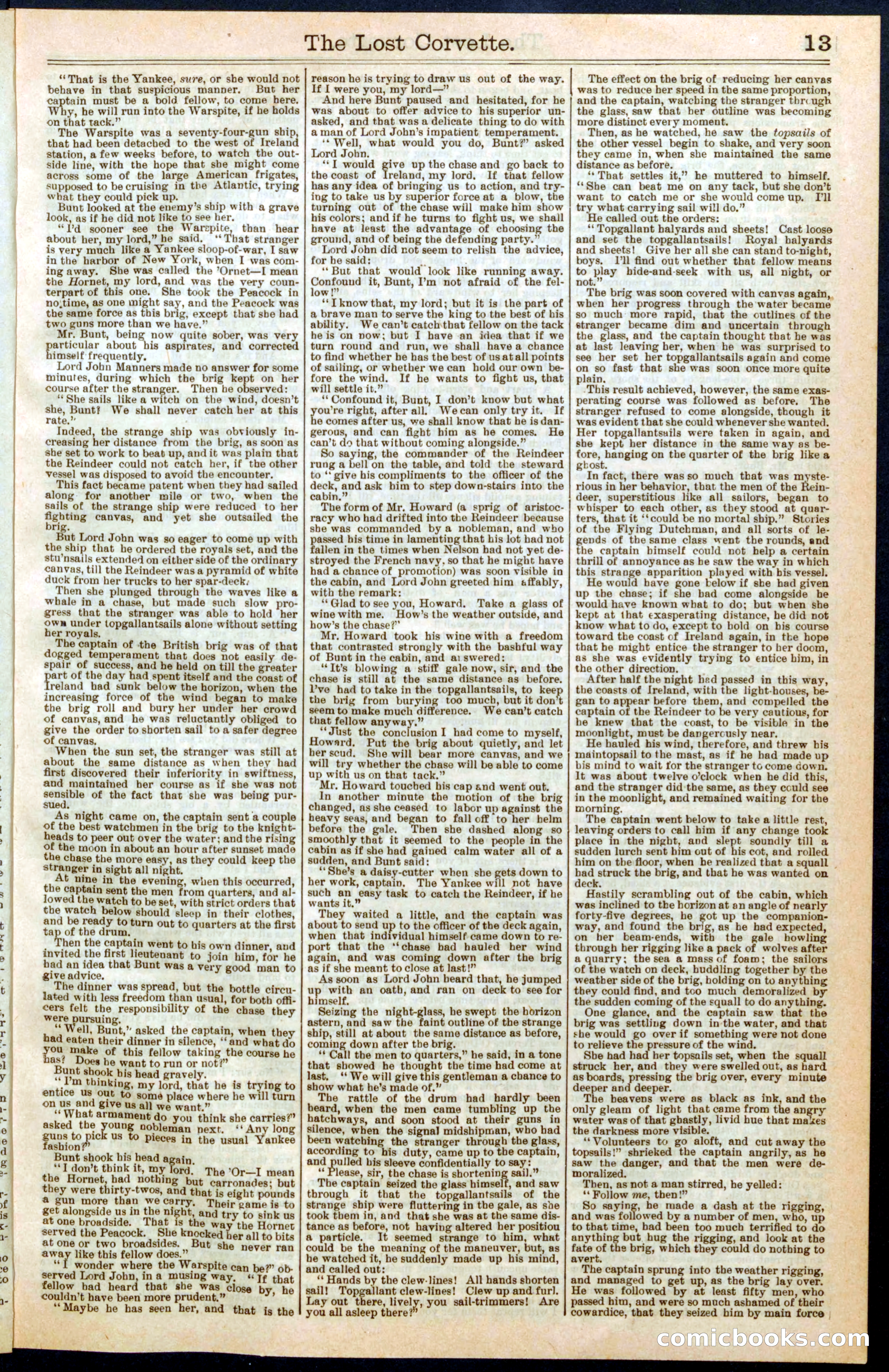 The Lost Corvette; or, Blakeley's Last Cruise — page 13 of 32