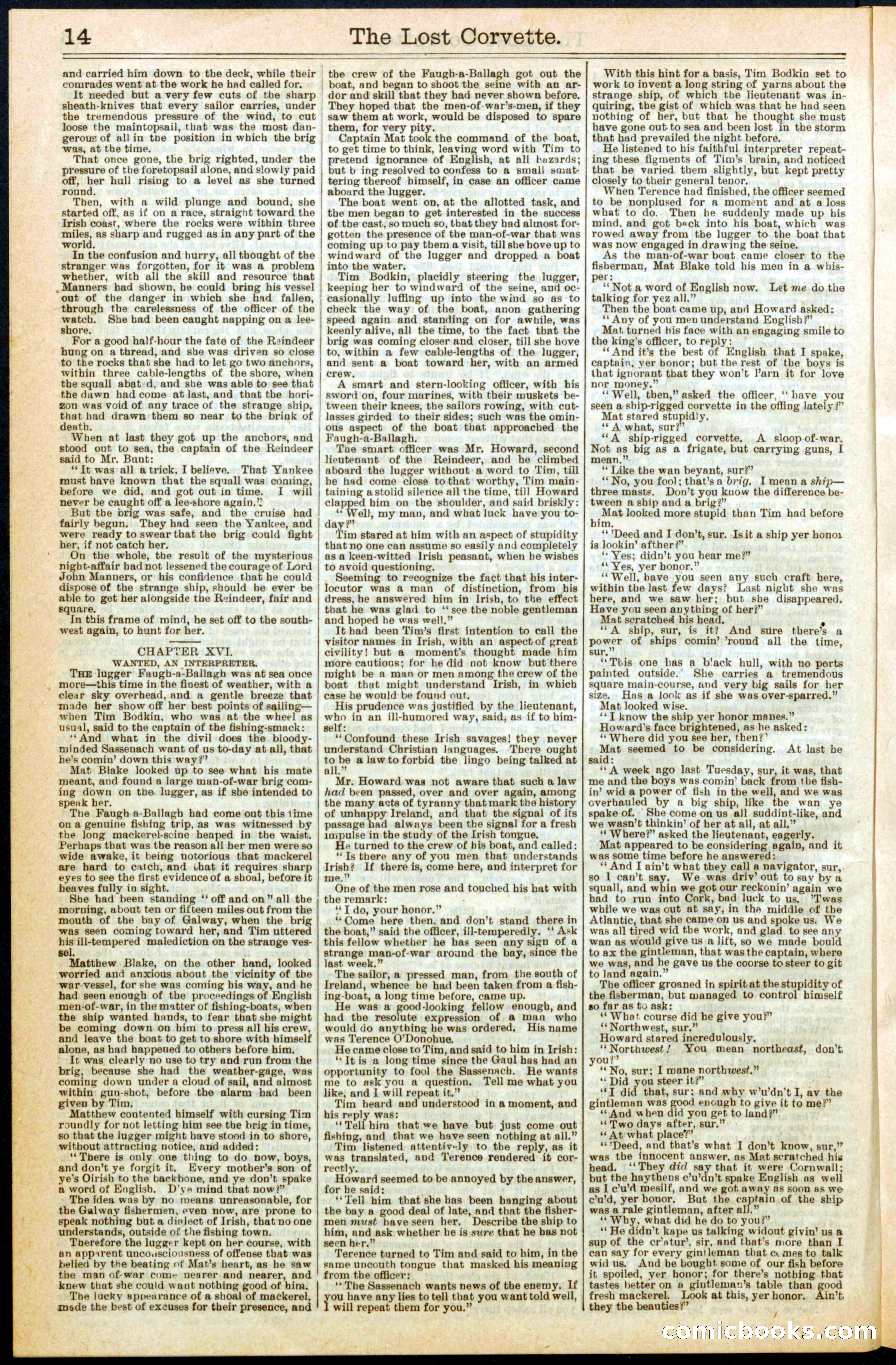 The Lost Corvette; or, Blakeley's Last Cruise — page 14 of 32
