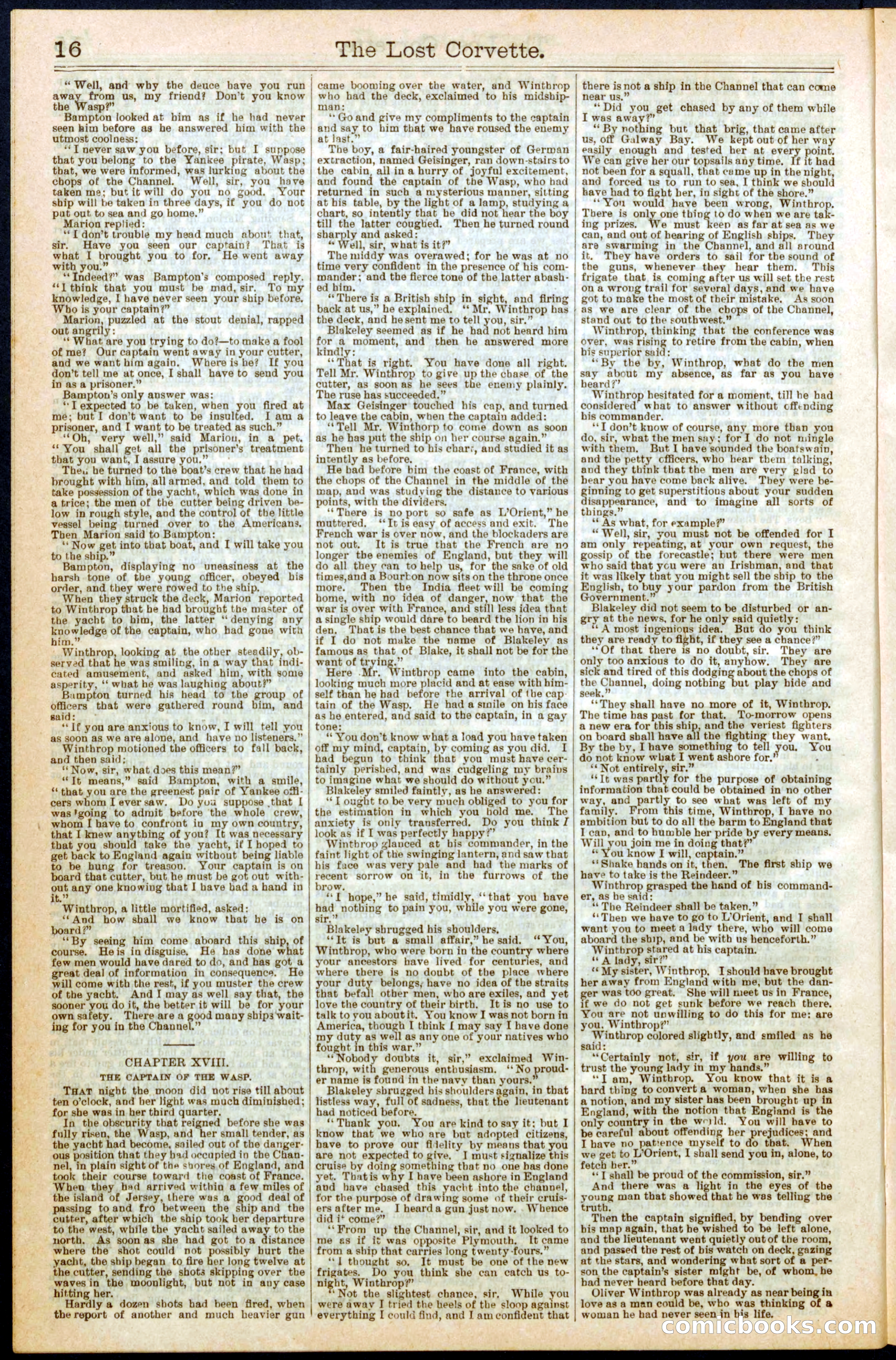 The Lost Corvette; or, Blakeley's Last Cruise — page 16 of 32