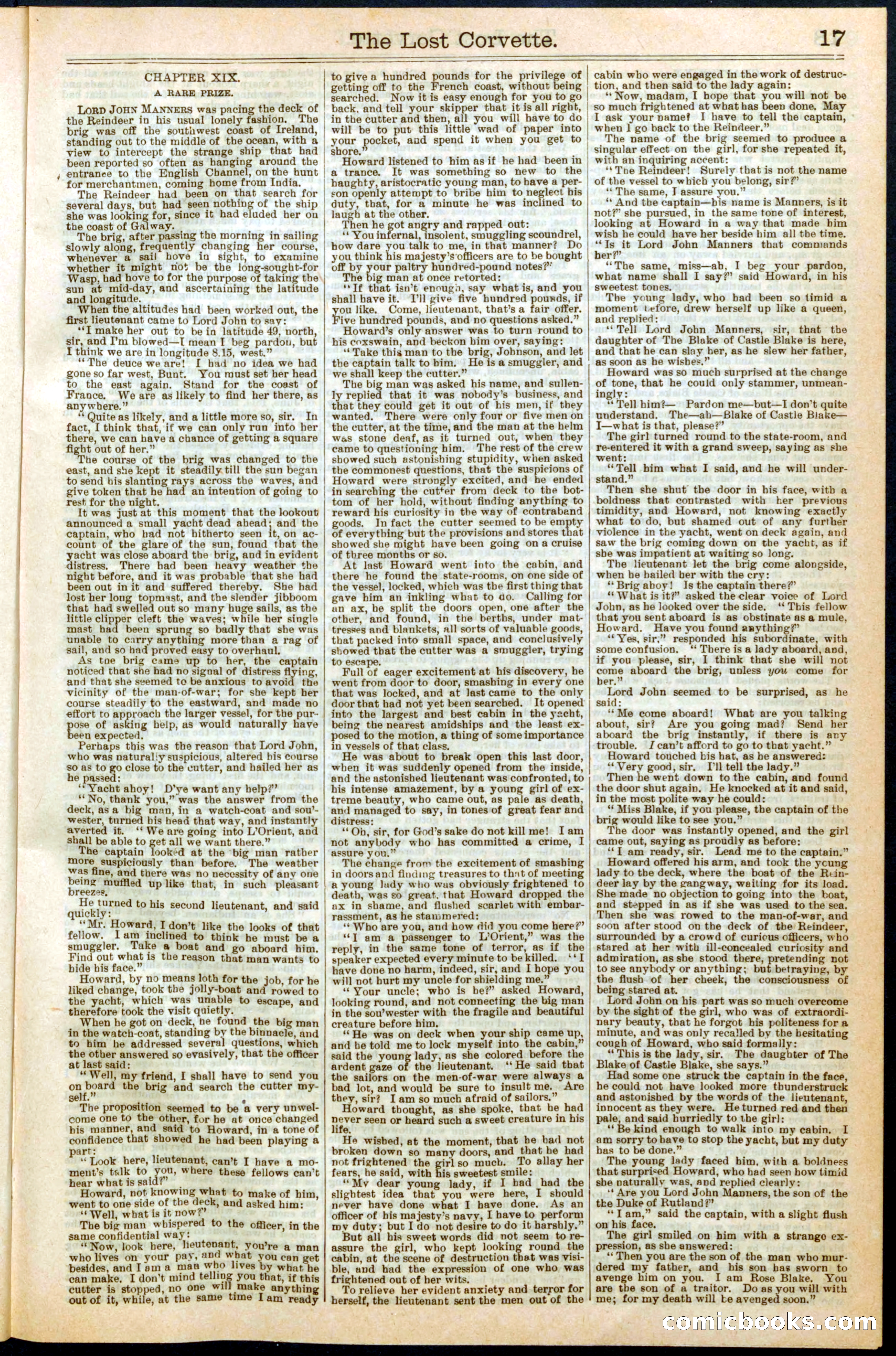 The Lost Corvette; or, Blakeley's Last Cruise — page 17 of 32