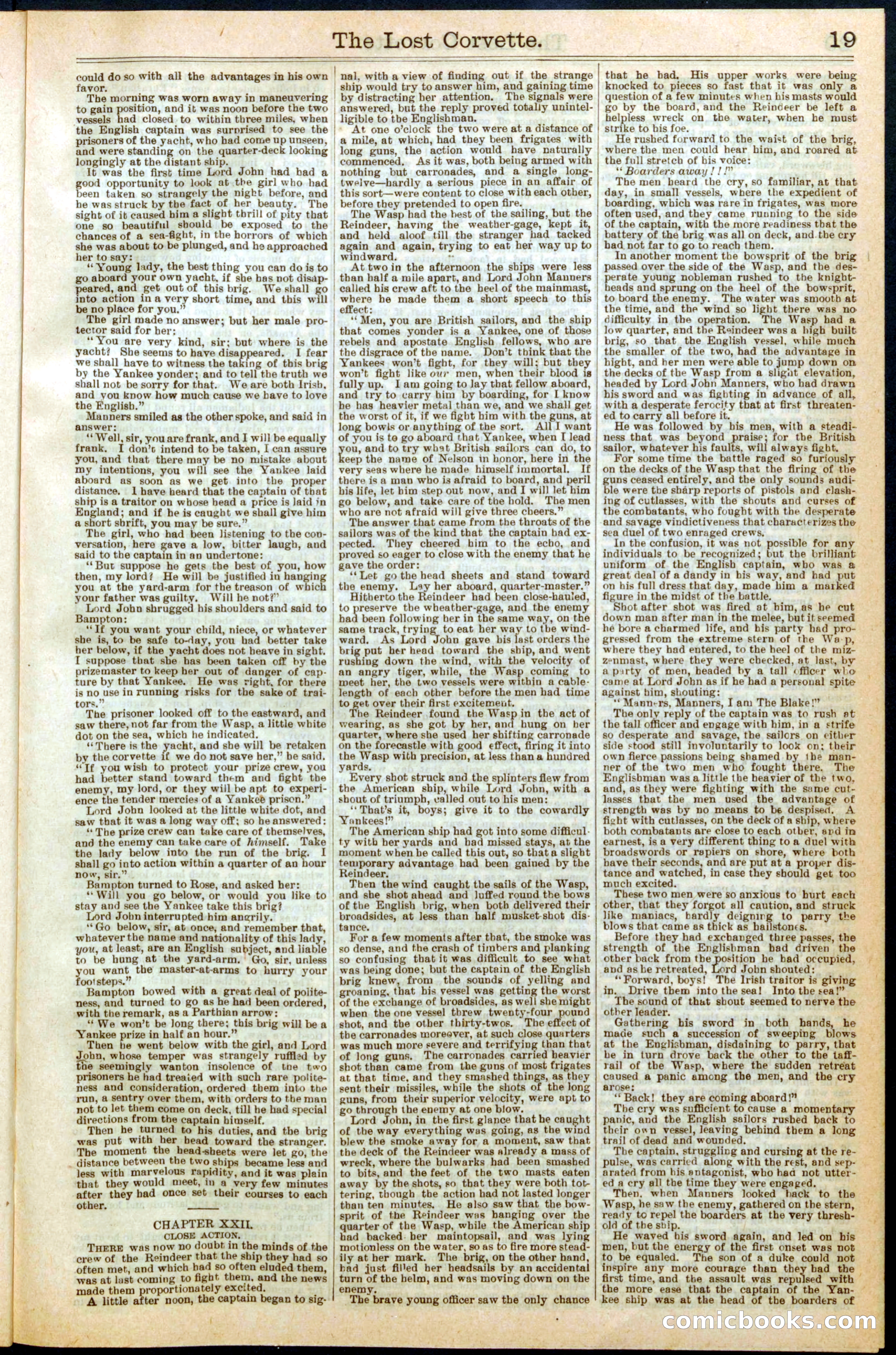 The Lost Corvette; or, Blakeley's Last Cruise — page 19 of 32