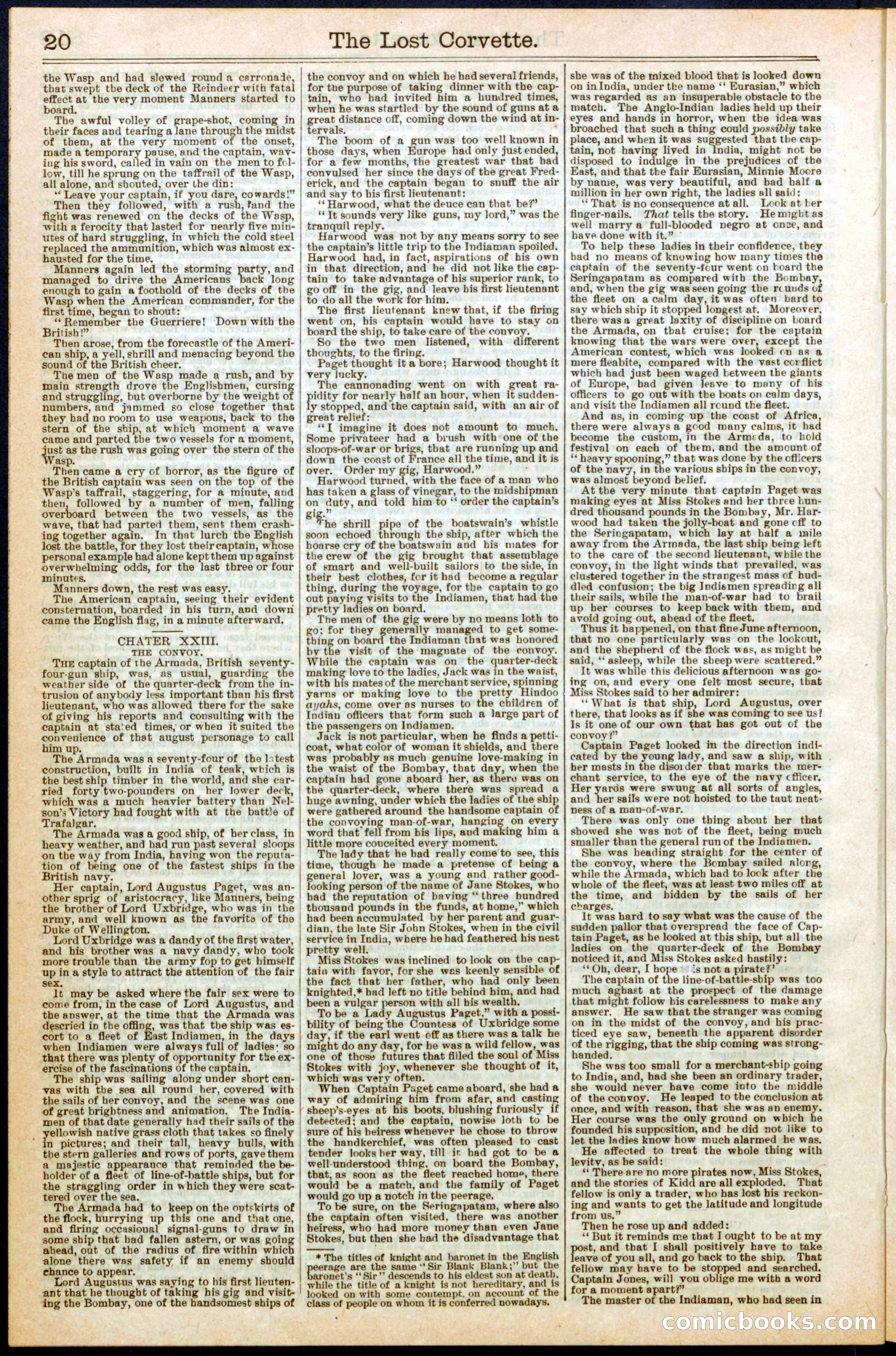 The Lost Corvette; or, Blakeley's Last Cruise — page 20 of 32