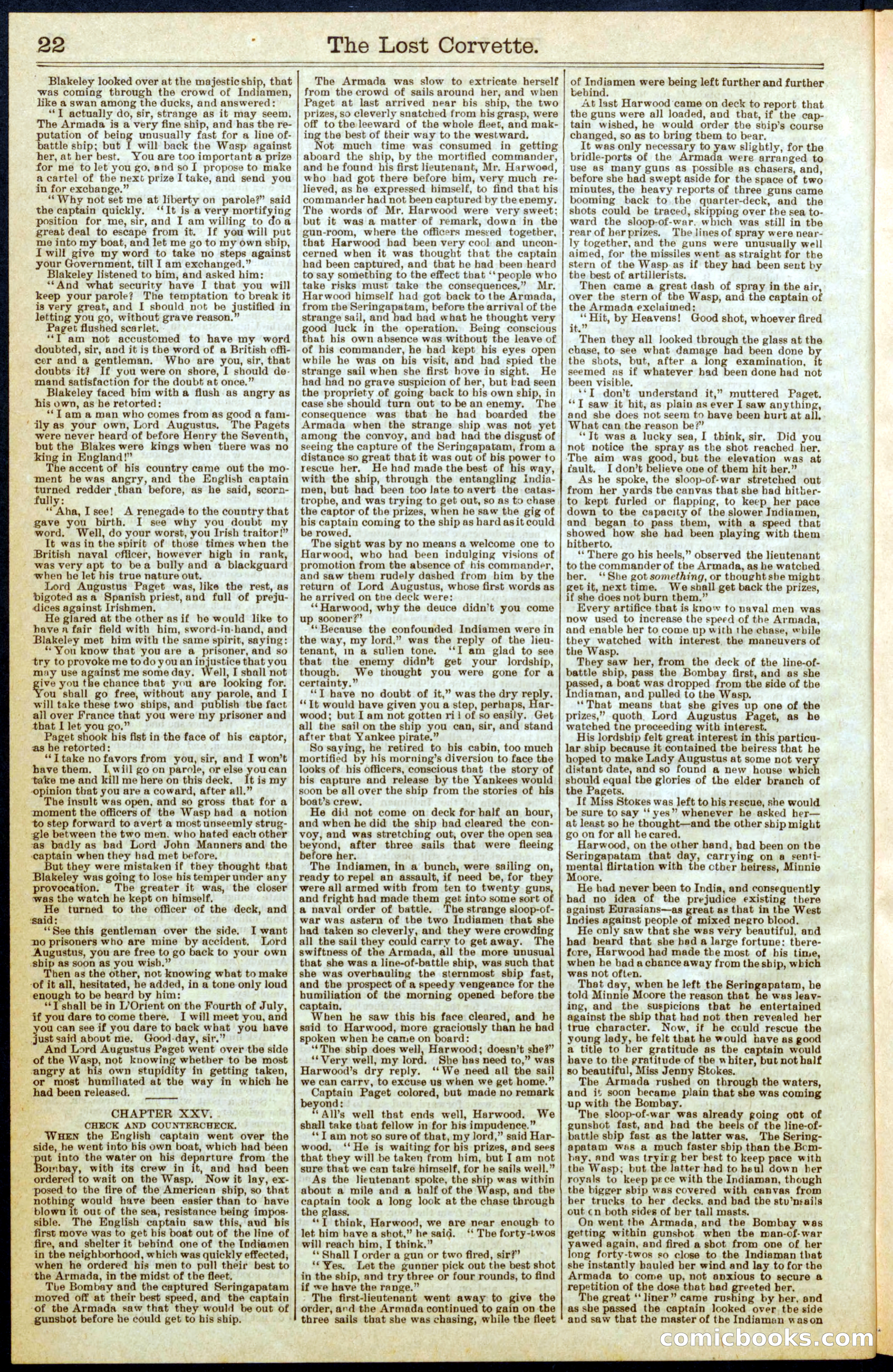 The Lost Corvette; or, Blakeley's Last Cruise — page 22 of 32