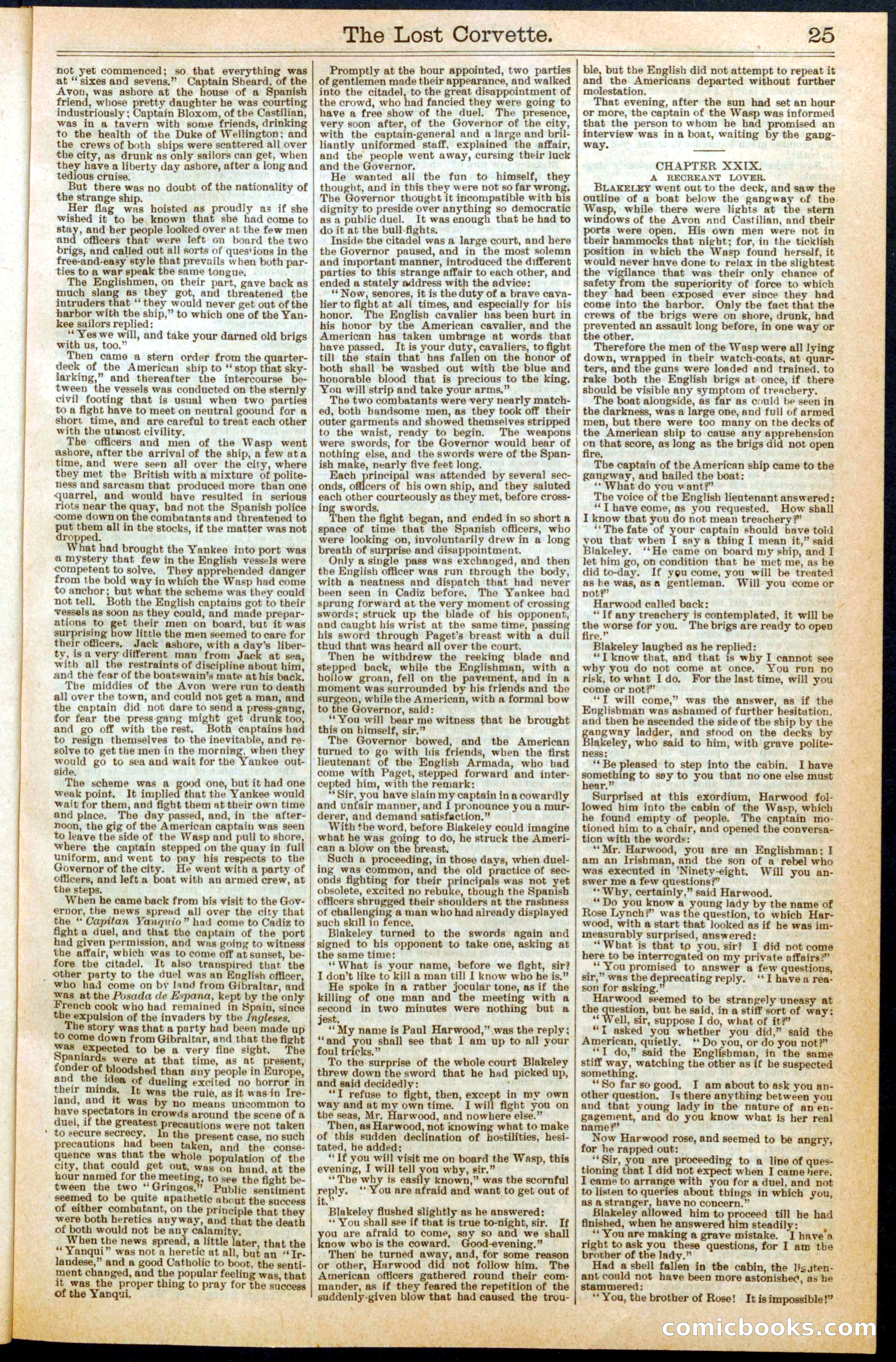 The Lost Corvette; or, Blakeley's Last Cruise — page 25 of 32