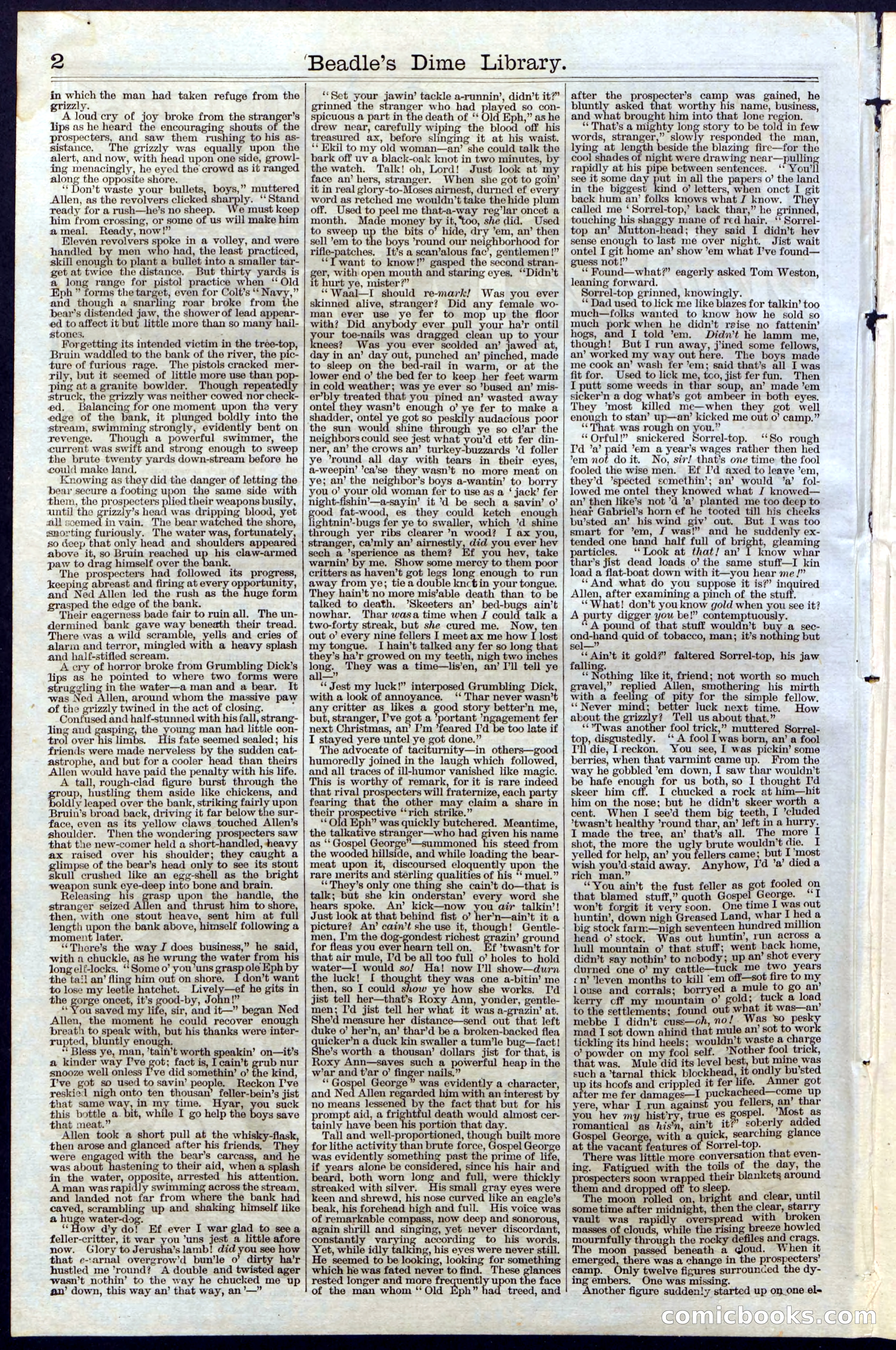 Beadle's New York Dime Library, No. 30 — page 2 of 32