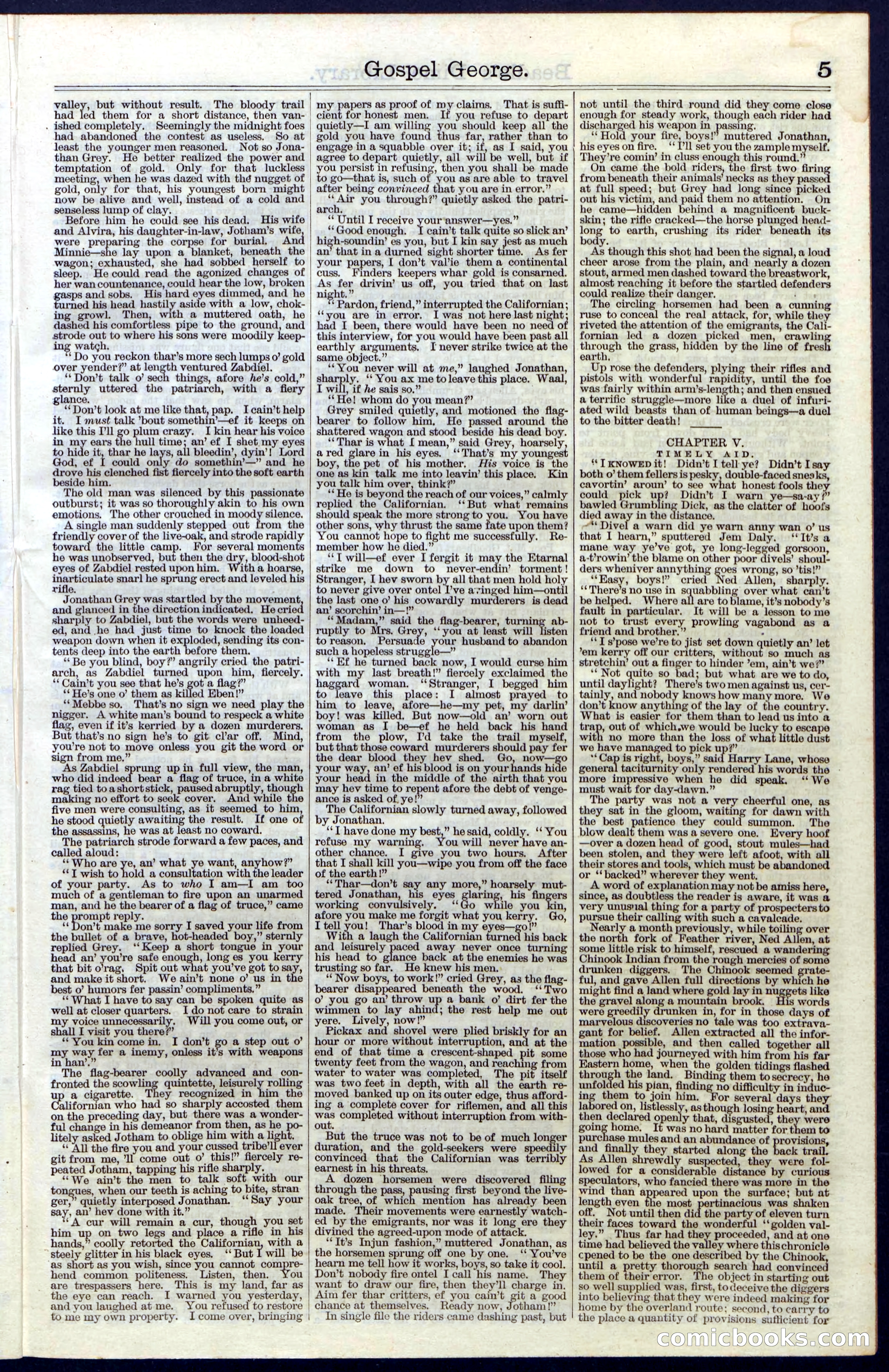 Beadle's New York Dime Library, No. 30 — page 5 of 32
