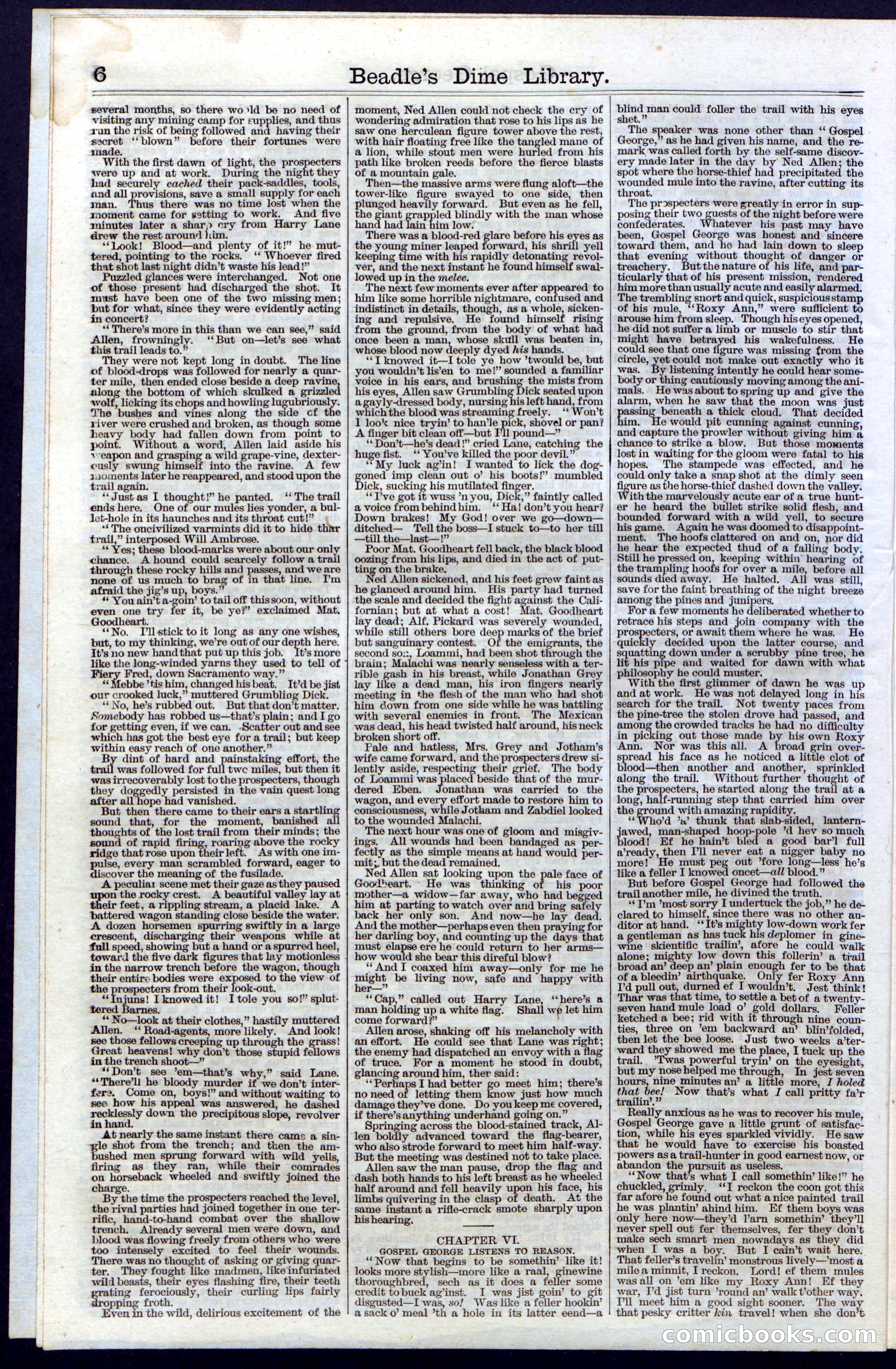 Beadle's New York Dime Library, No. 30 — page 6 of 32
