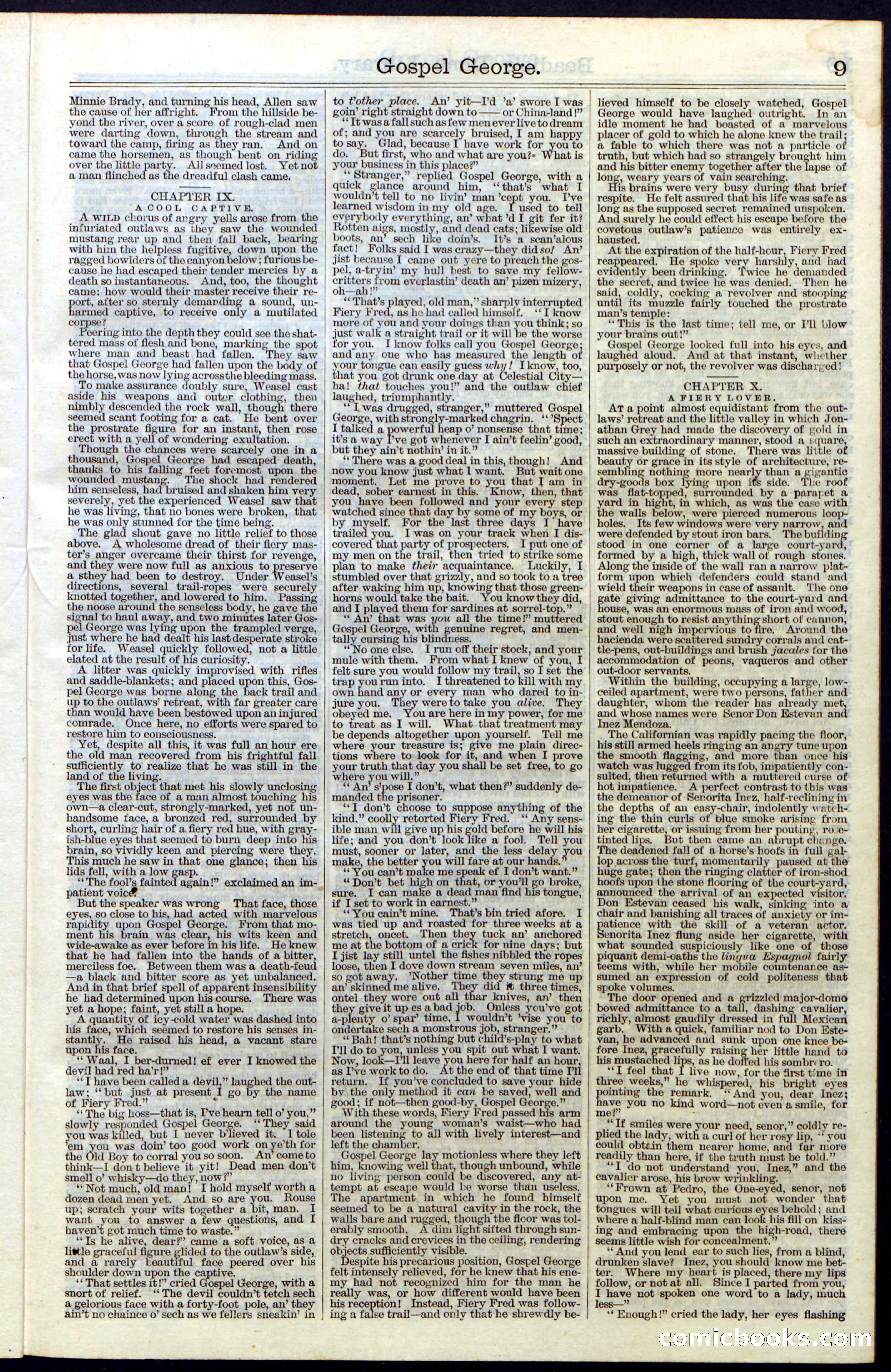 Beadle's New York Dime Library, No. 30 — page 9 of 32