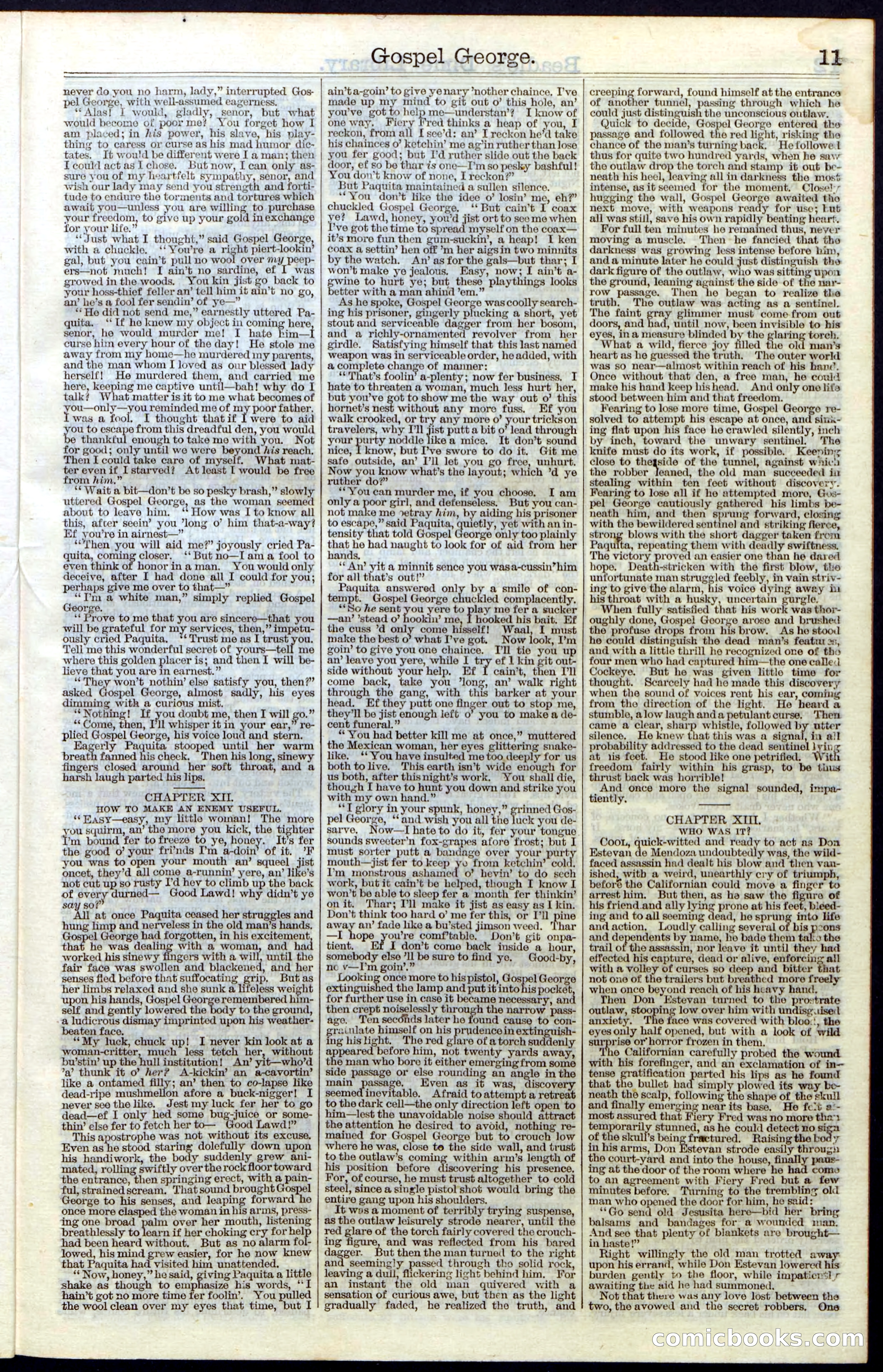 Beadle's New York Dime Library, No. 30 — page 11 of 32