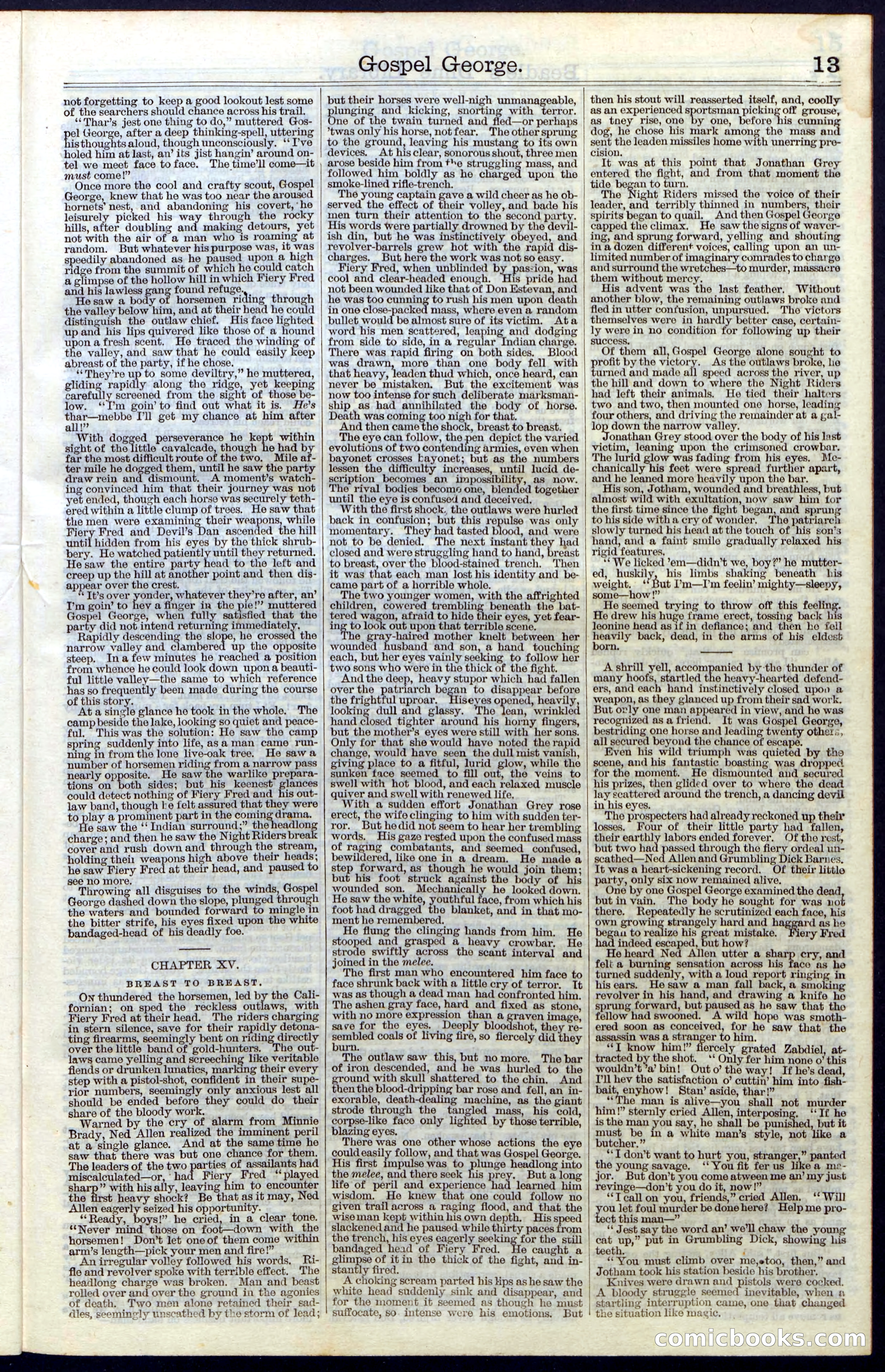 Beadle's New York Dime Library, No. 30 — page 13 of 32