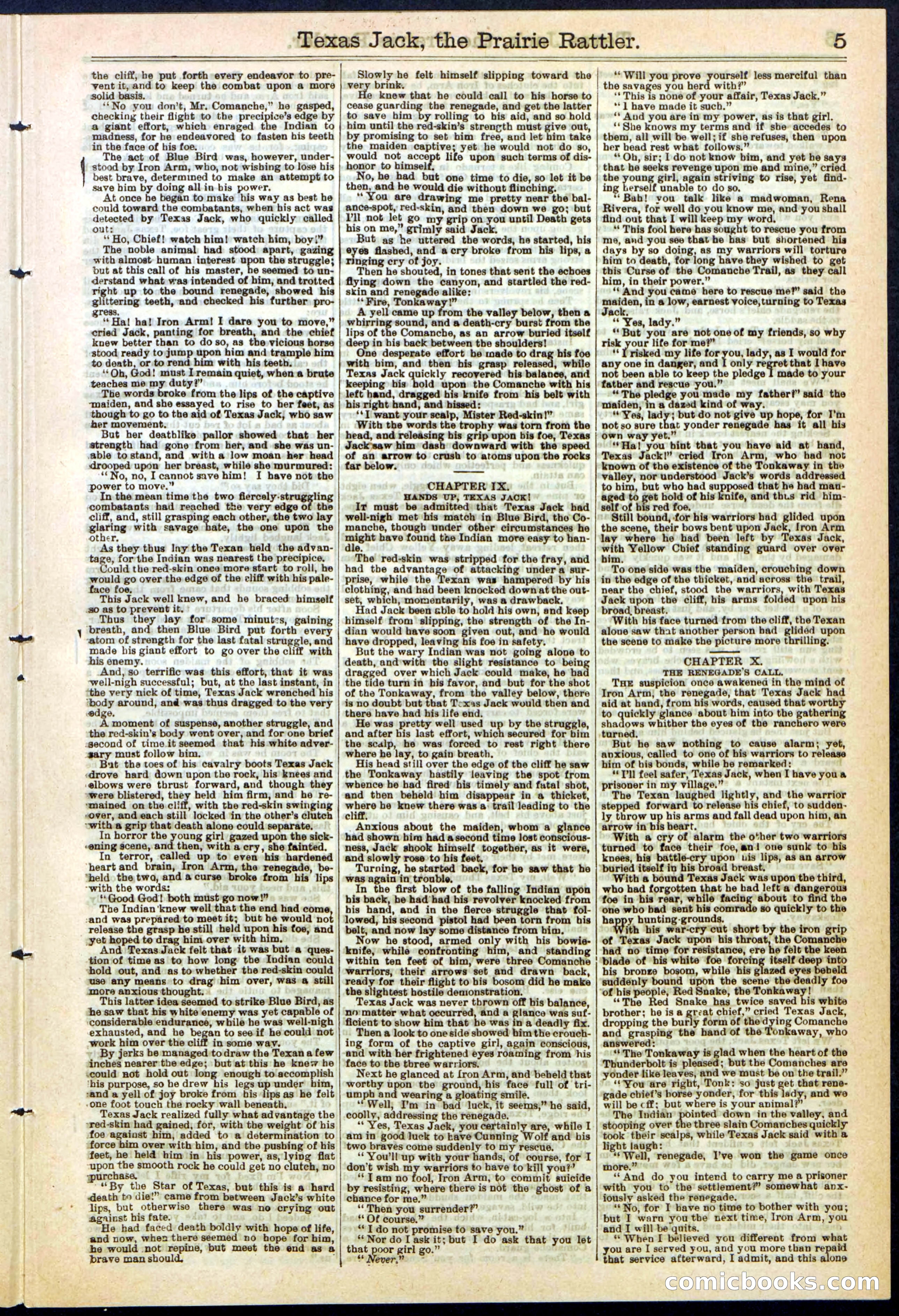 Texas Jack, the Prairie Rattler; or, The Queen of the Wild Riders — page 5 of 24