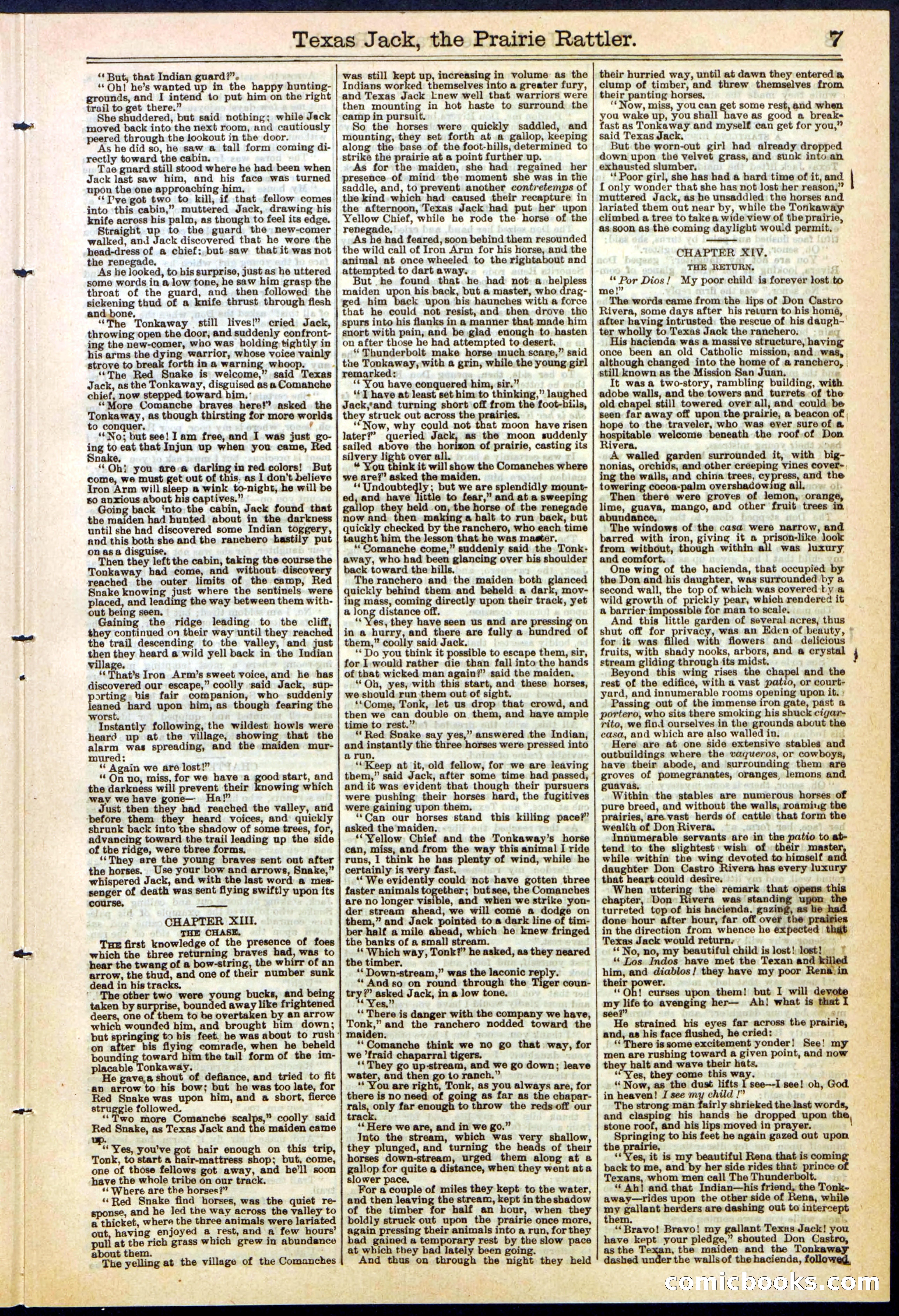 Texas Jack, the Prairie Rattler; or, The Queen of the Wild Riders — page 7 of 24