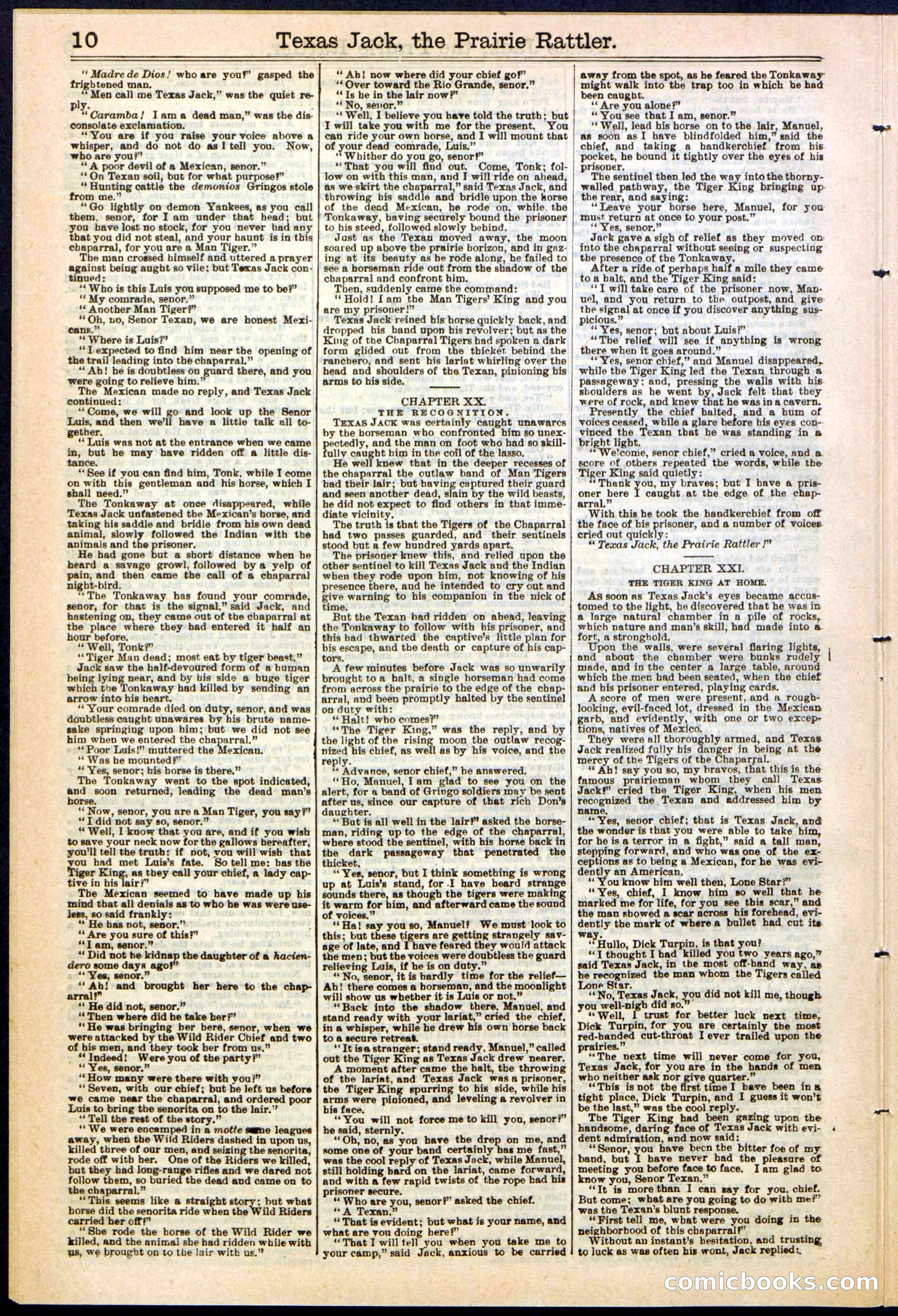 Texas Jack, the Prairie Rattler; or, The Queen of the Wild Riders — page 10 of 24