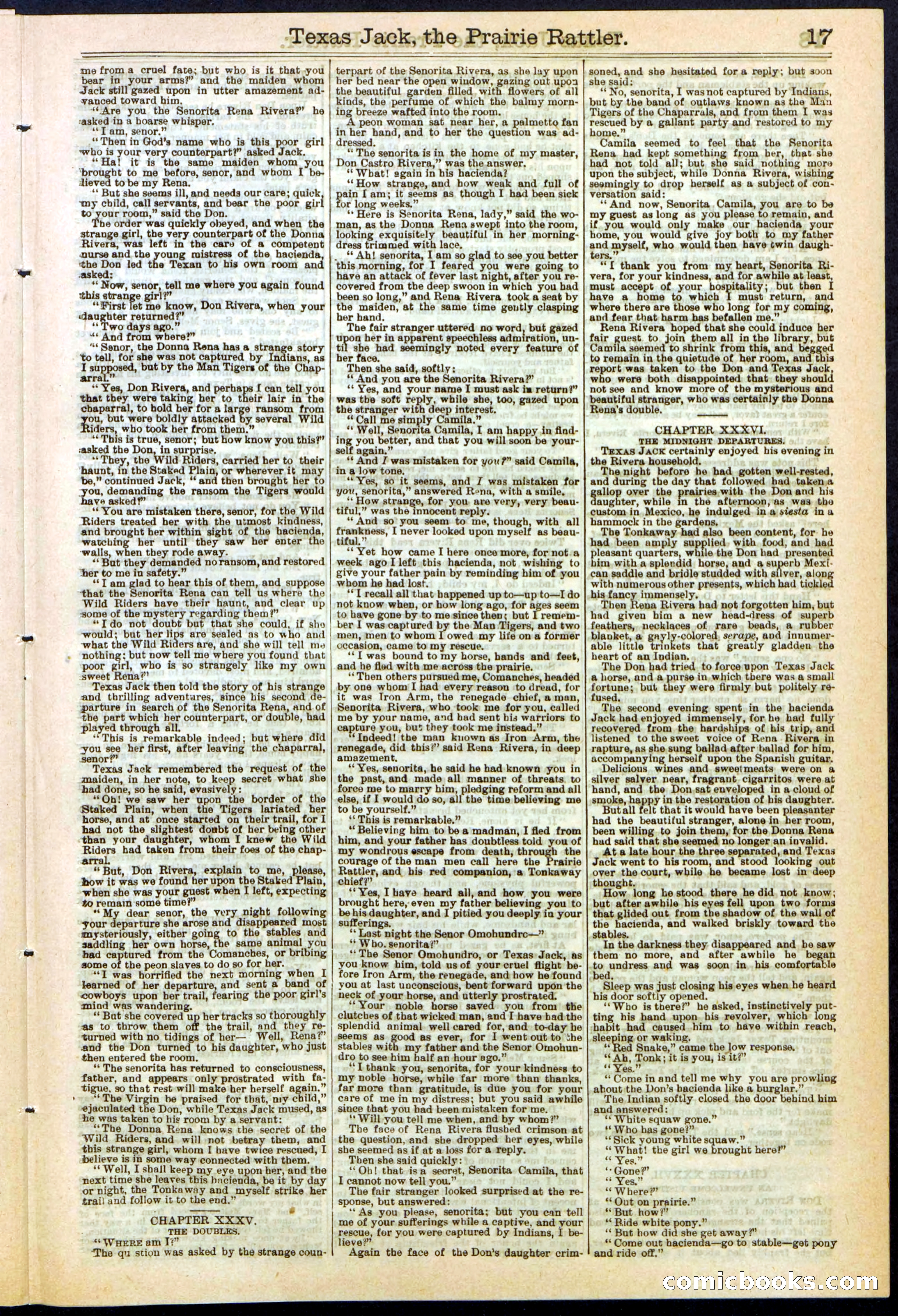 Texas Jack, the Prairie Rattler; or, The Queen of the Wild Riders — page 17 of 24