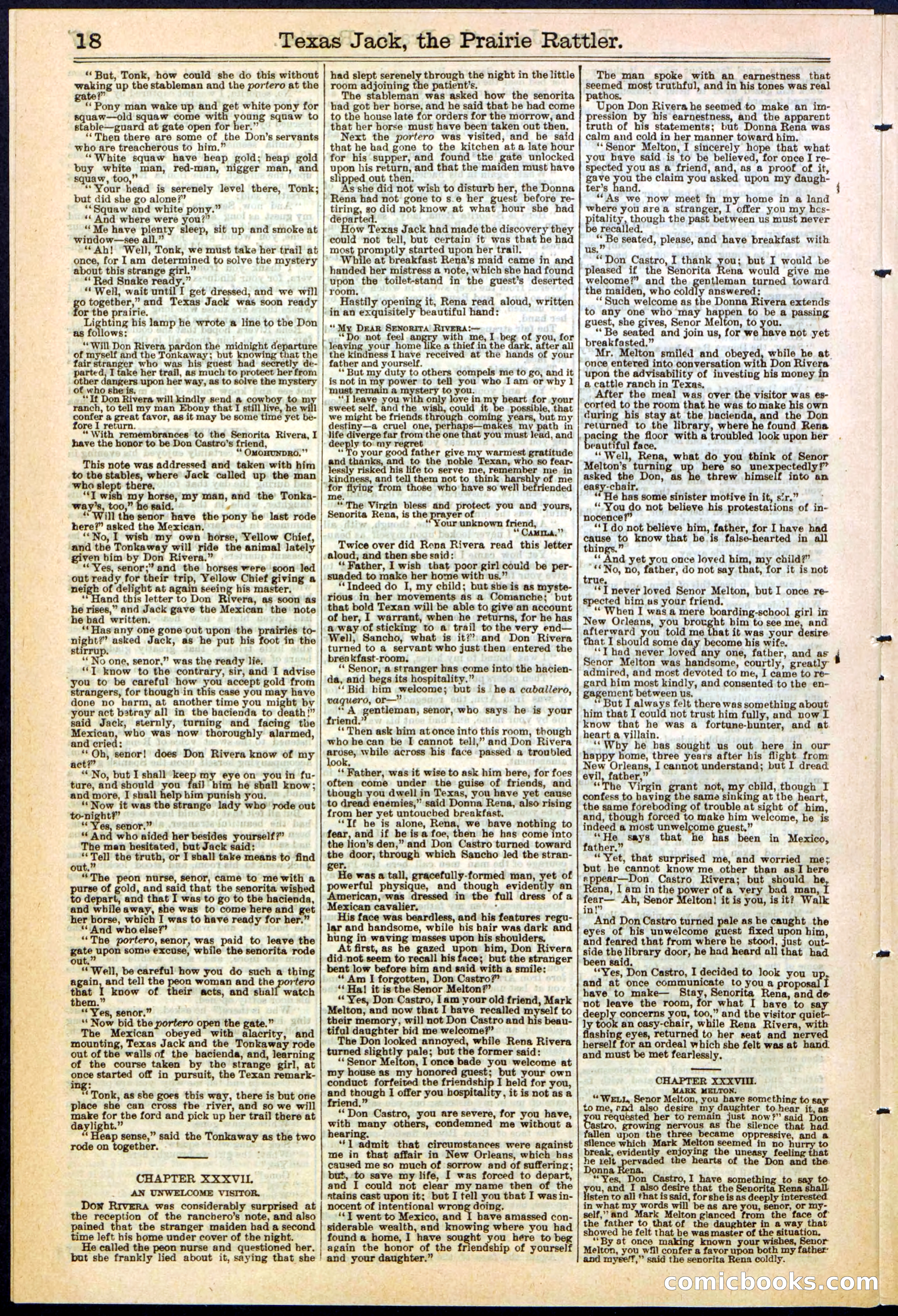 Texas Jack, the Prairie Rattler; or, The Queen of the Wild Riders — page 18 of 24