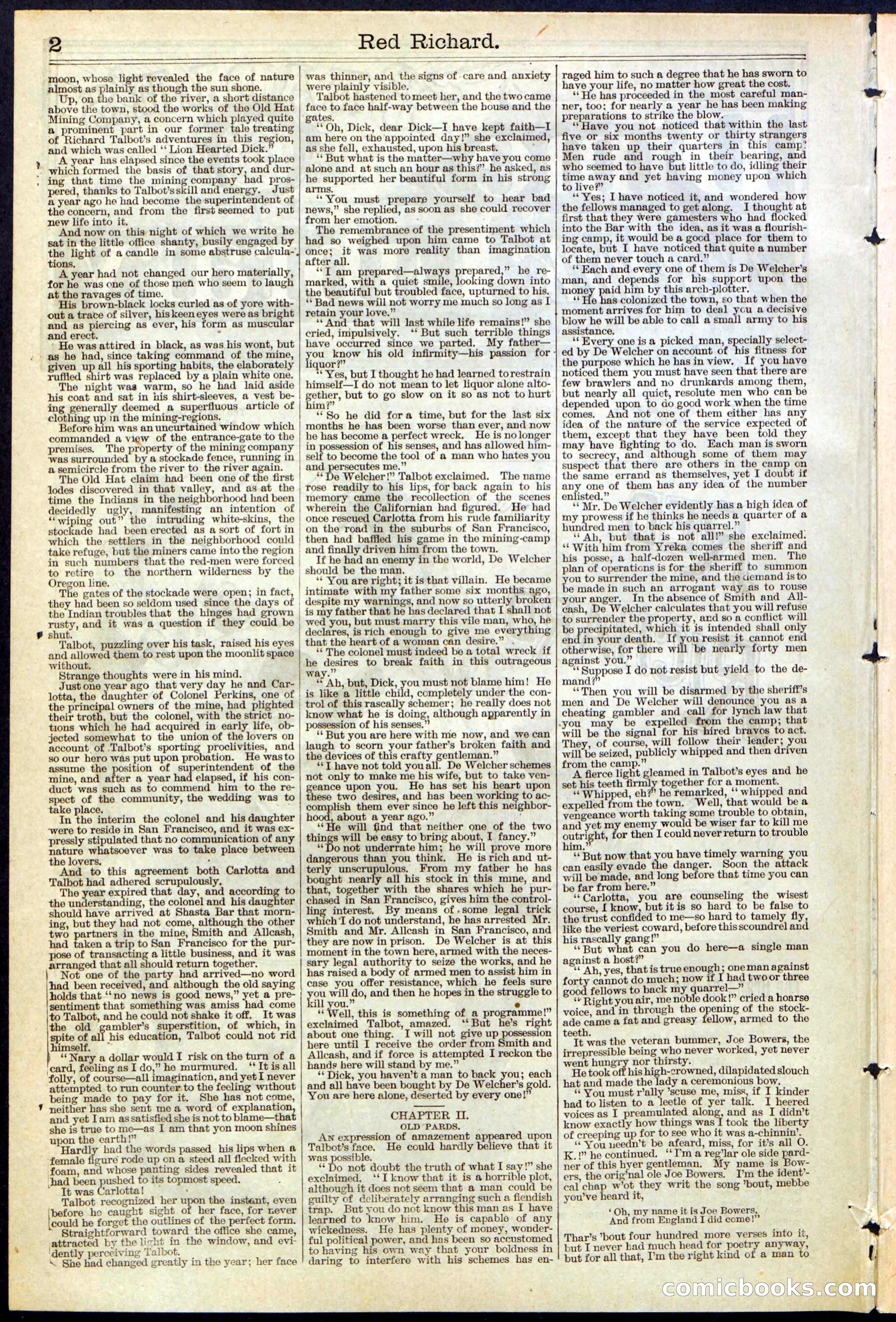 Beadle's New York Dime Library No. 354 — page 2 of 24