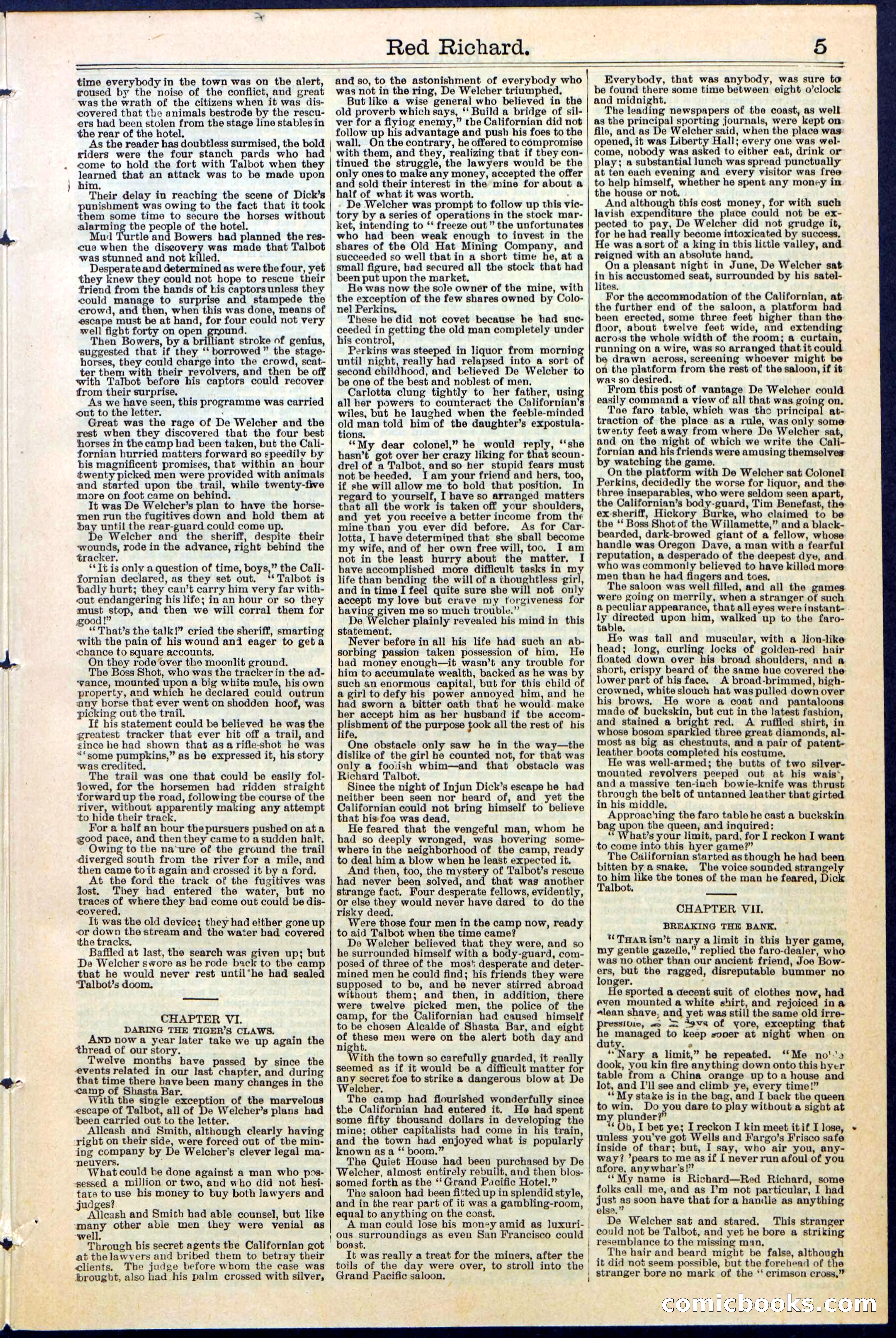 Beadle's New York Dime Library No. 354 — page 5 of 24