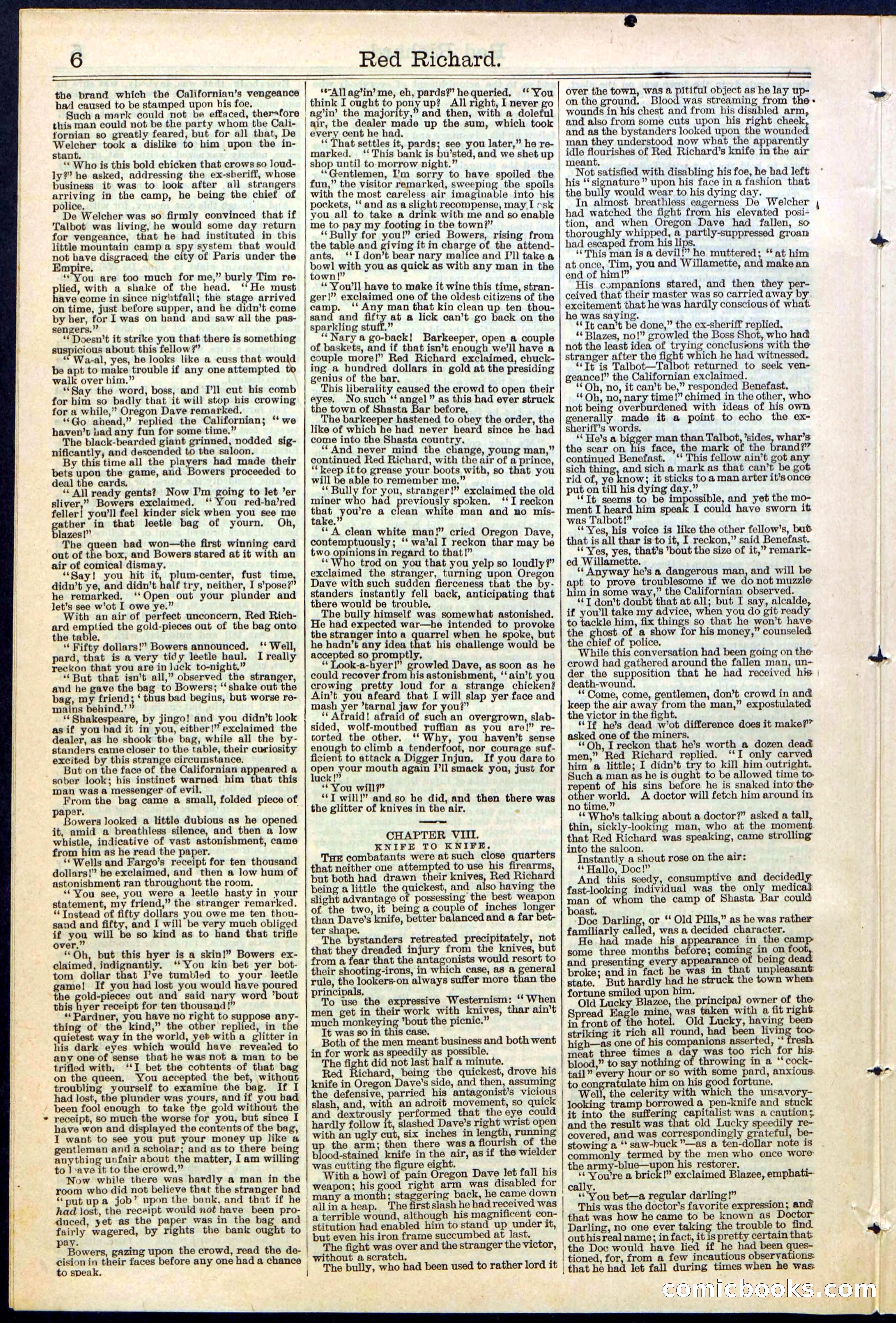 Beadle's New York Dime Library No. 354 — page 6 of 24