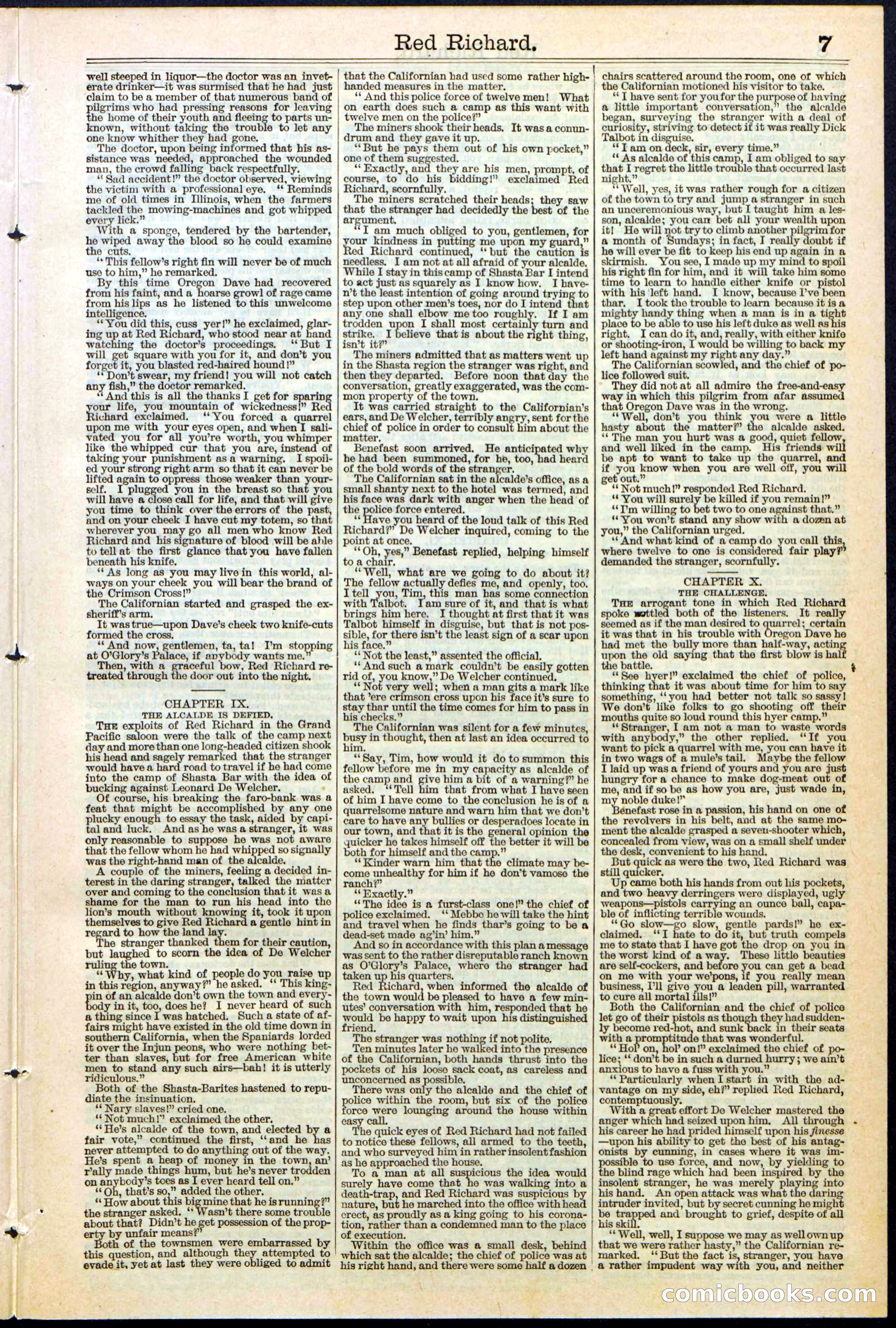 Beadle's New York Dime Library No. 354 — page 7 of 24
