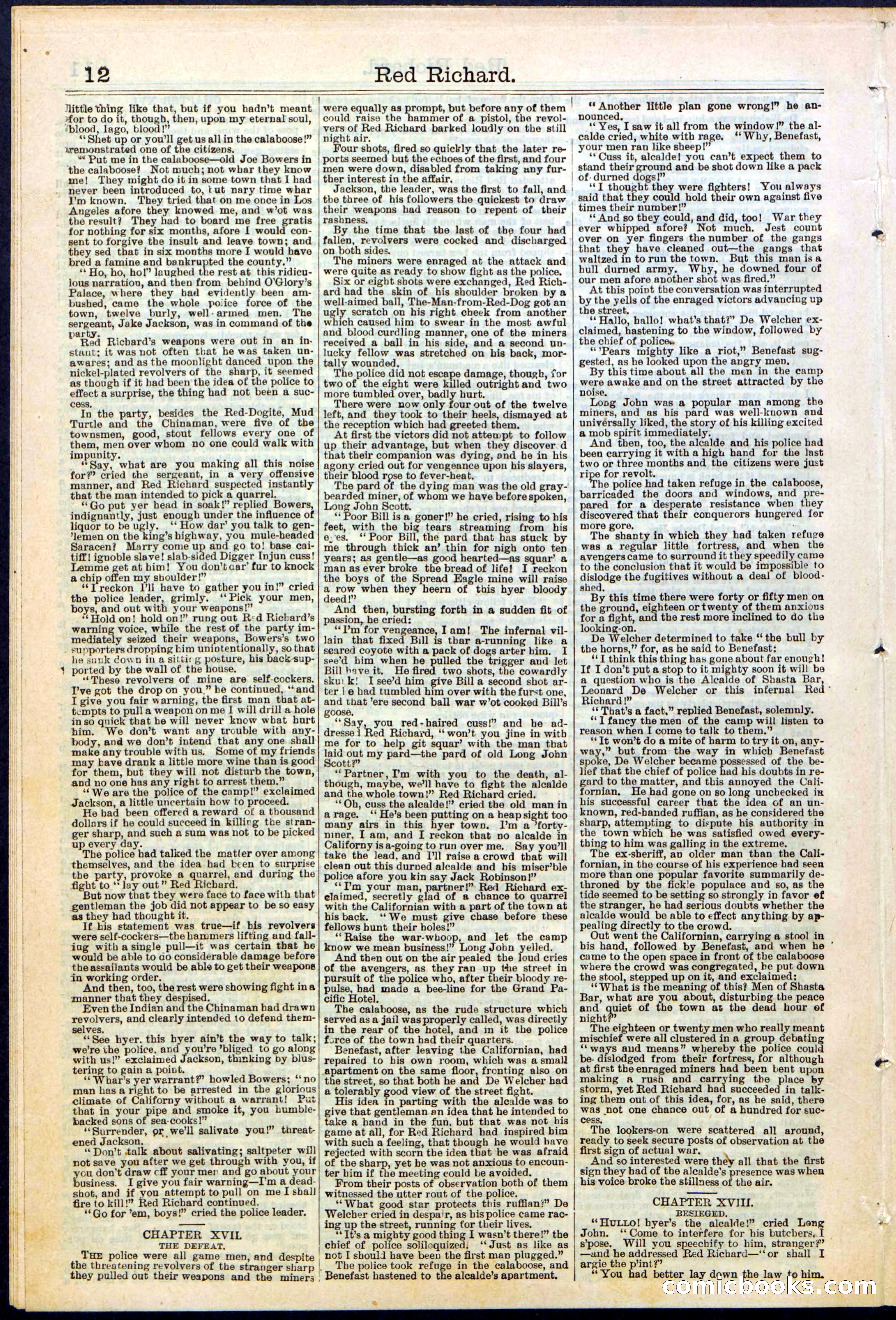 Beadle's New York Dime Library No. 354 — page 12 of 24