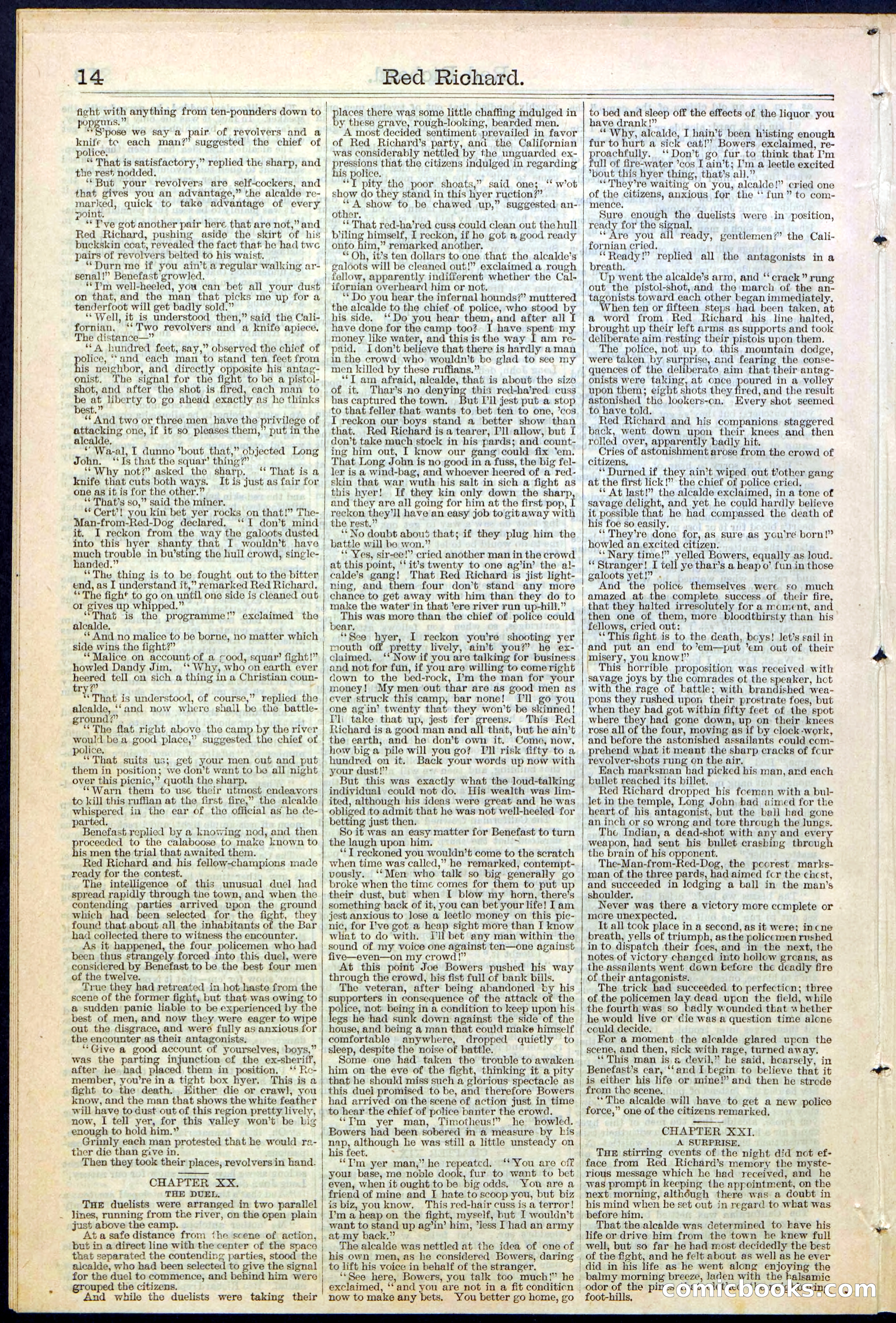 Beadle's New York Dime Library No. 354 — page 14 of 24