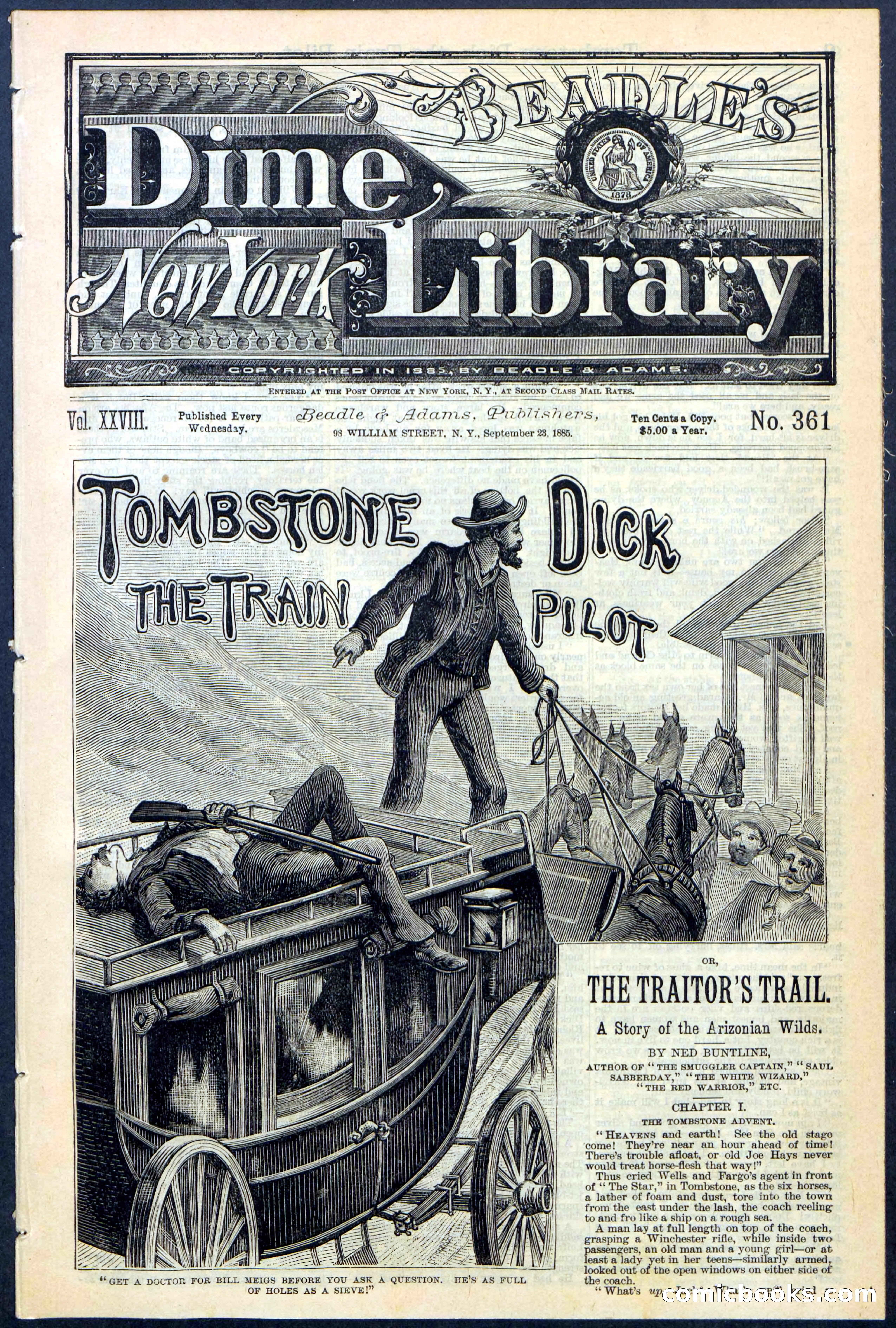 Tombstone Dick: The Train Pilot / The Traitor's Trail — page 1 of 32