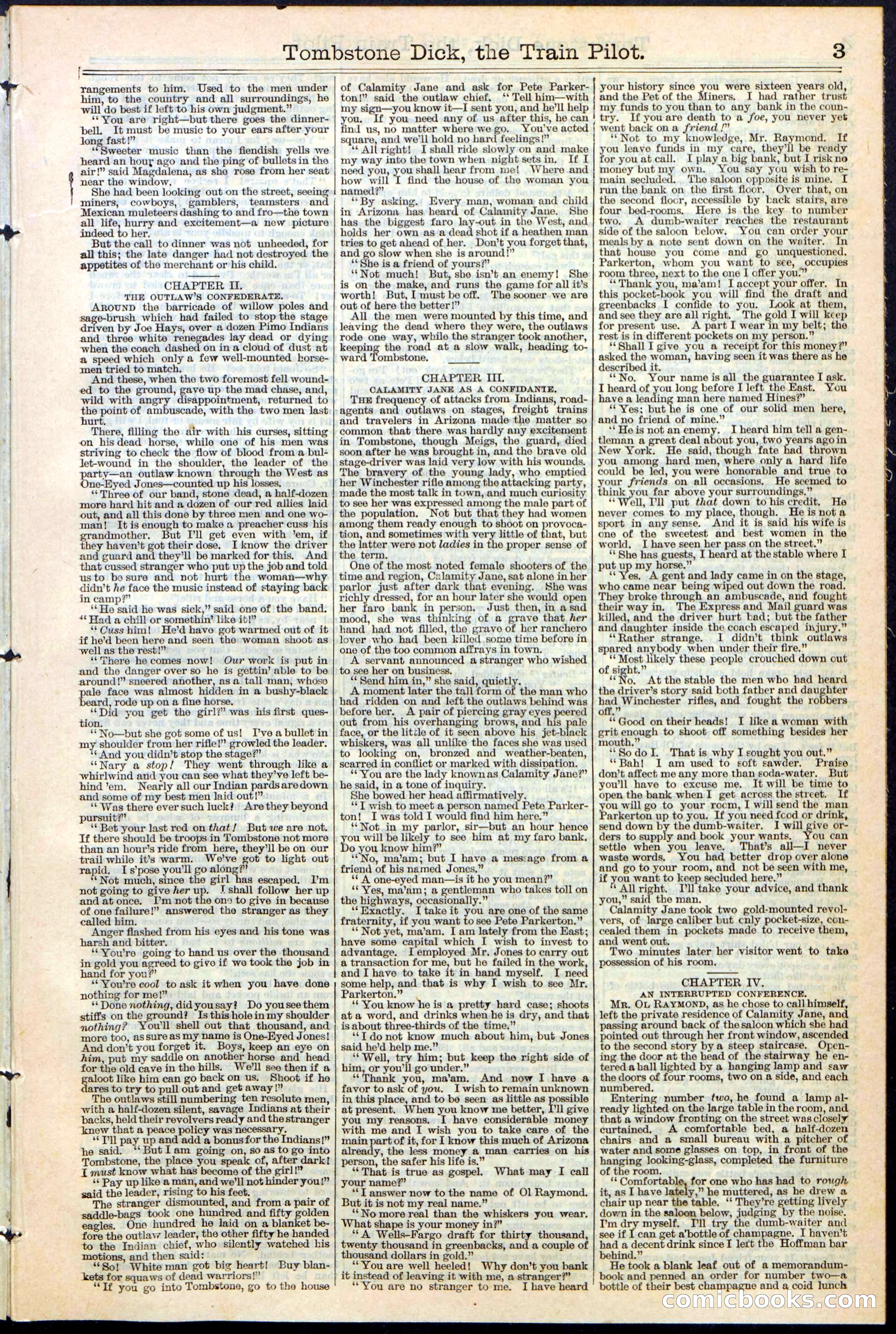 Tombstone Dick: The Train Pilot / The Traitor's Trail — page 3 of 32