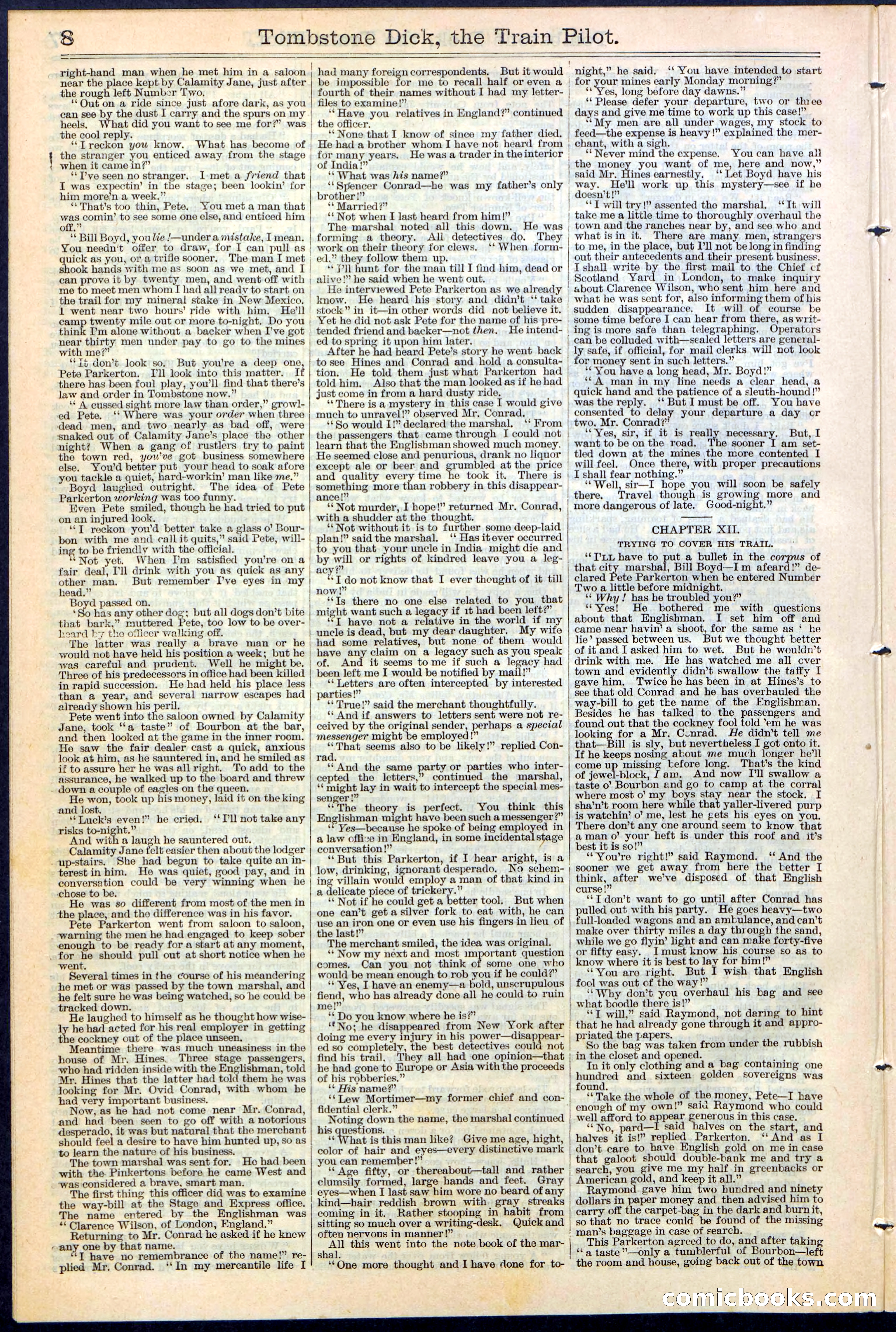 Tombstone Dick: The Train Pilot / The Traitor's Trail — page 8 of 32