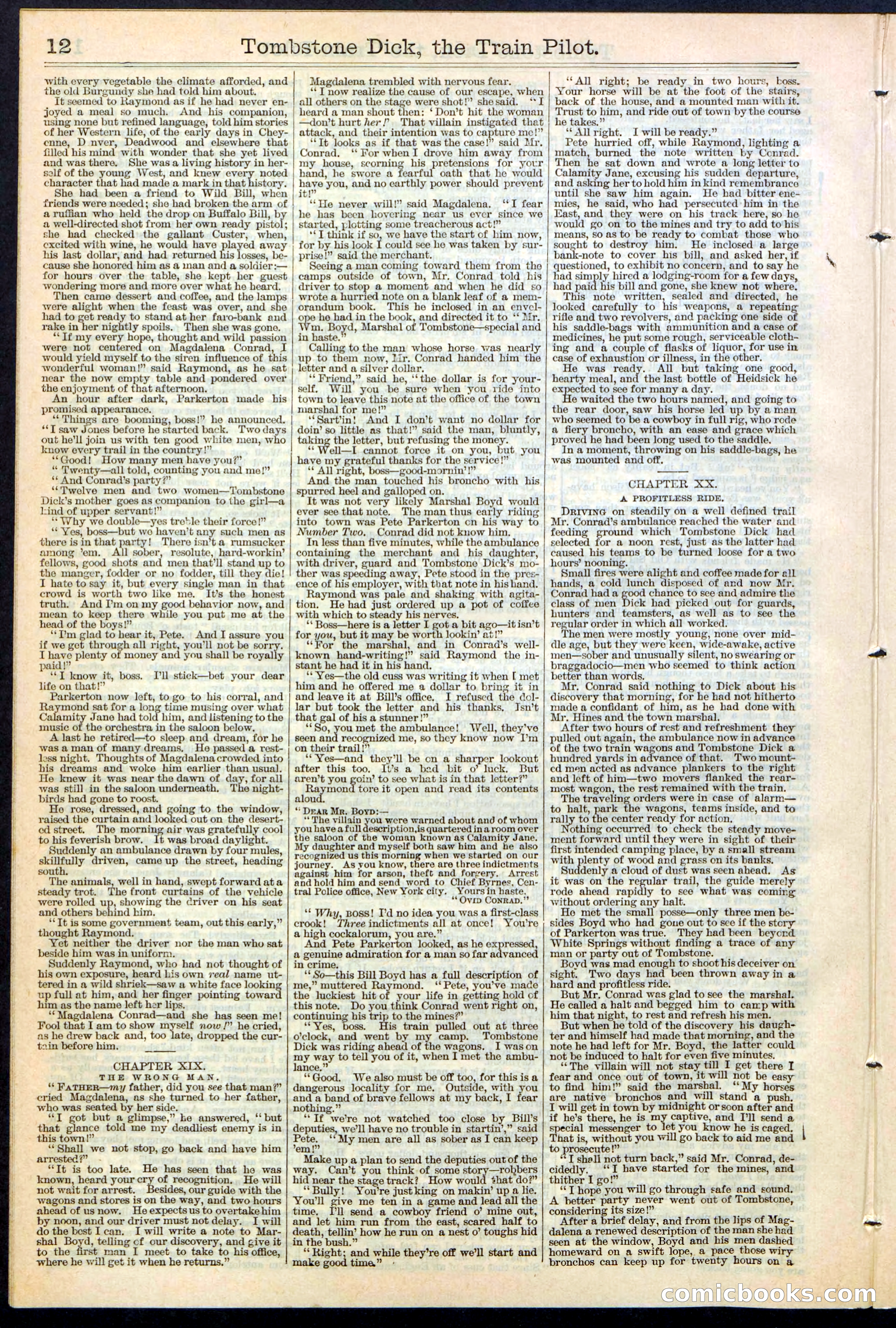Tombstone Dick: The Train Pilot / The Traitor's Trail — page 12 of 32