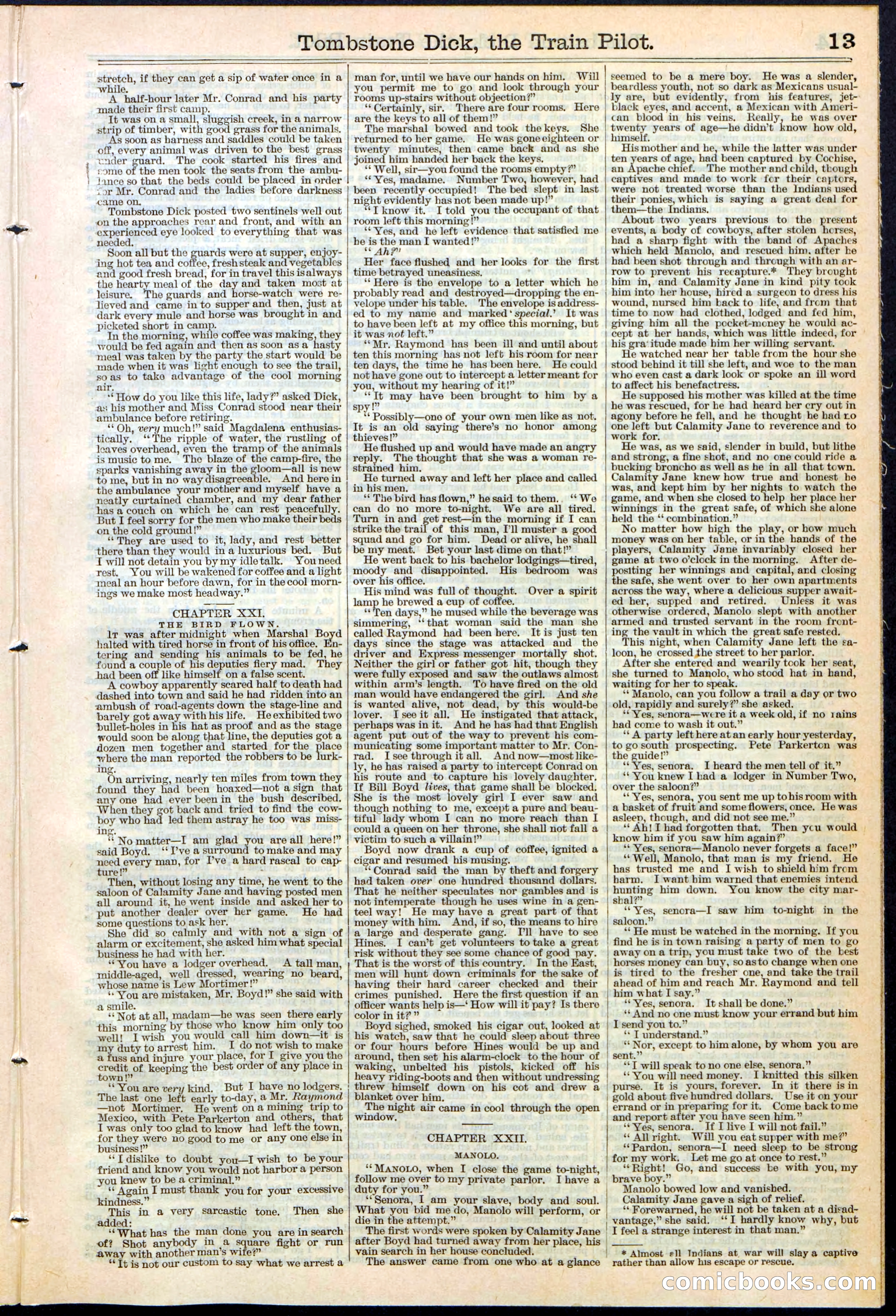 Tombstone Dick: The Train Pilot / The Traitor's Trail — page 13 of 32